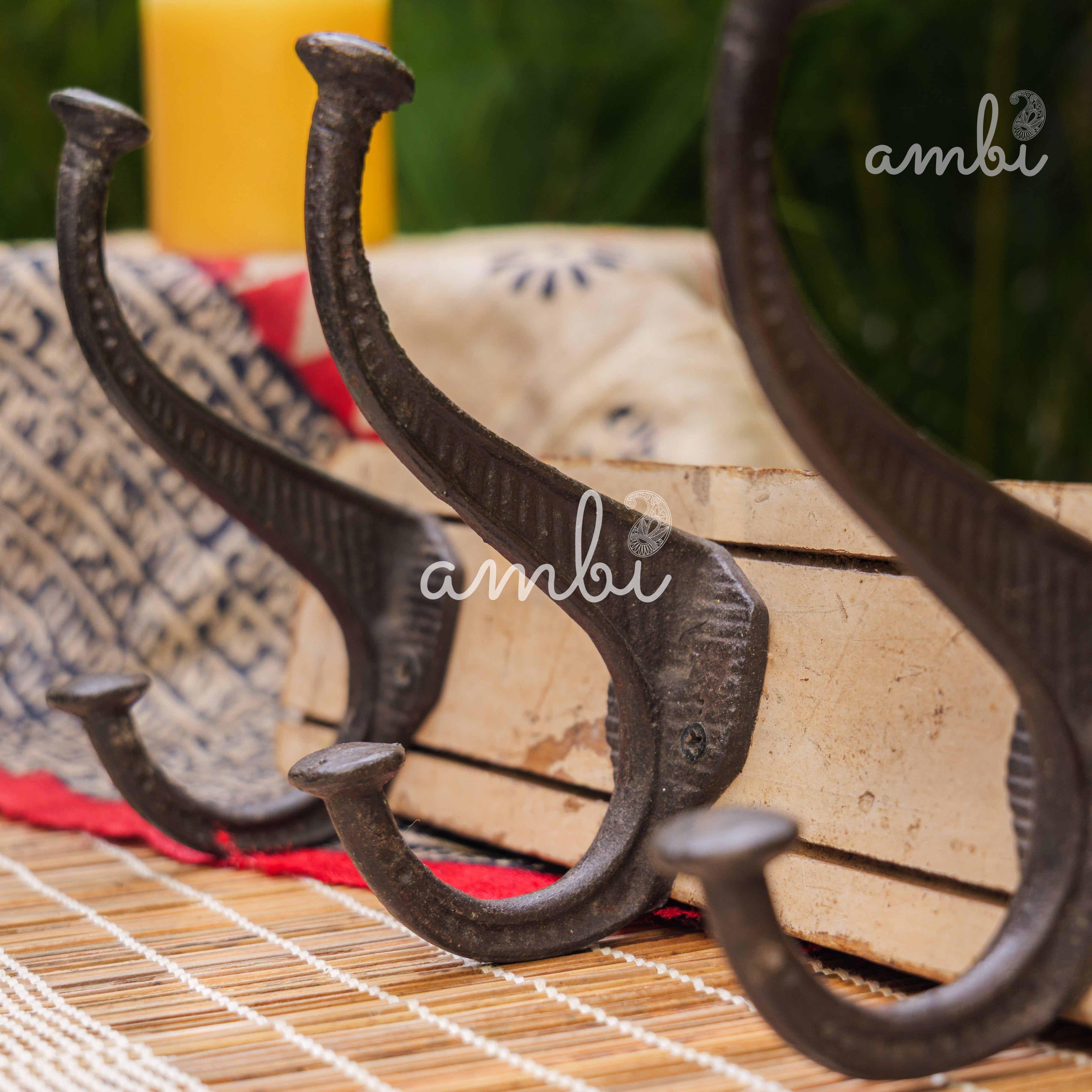 Ambi Vintage Style Wall Coat Hooks for Hanging