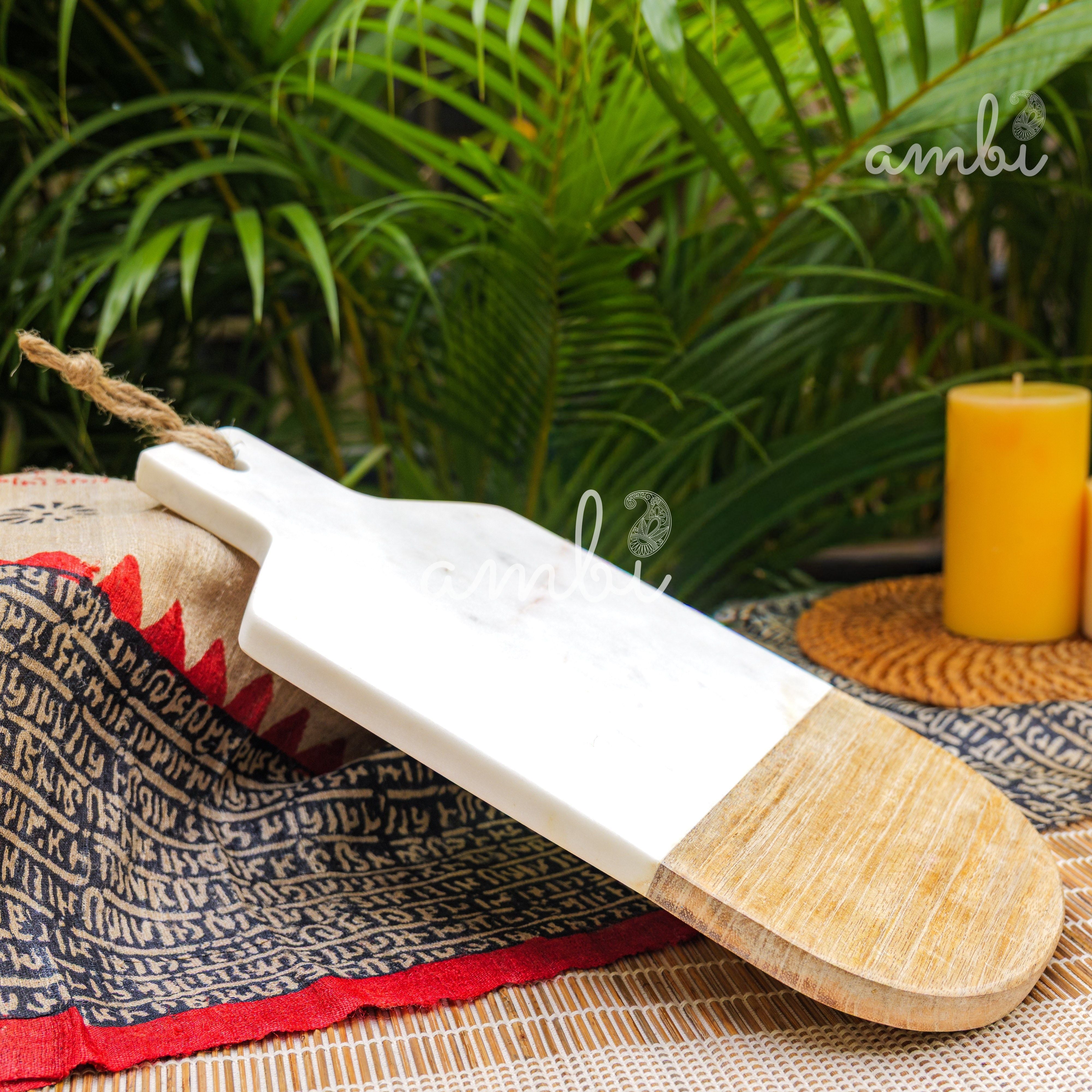 Ambi Wood+Marble Serving Board