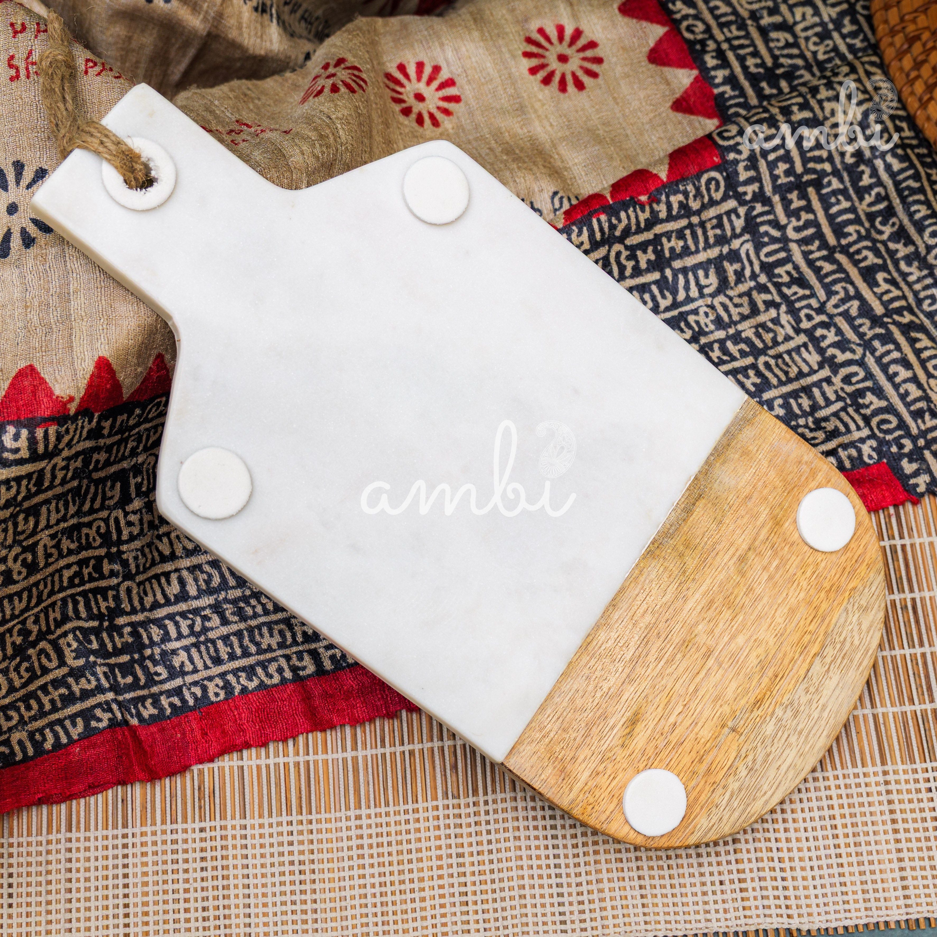 Ambi Wood+Marble Serving Board