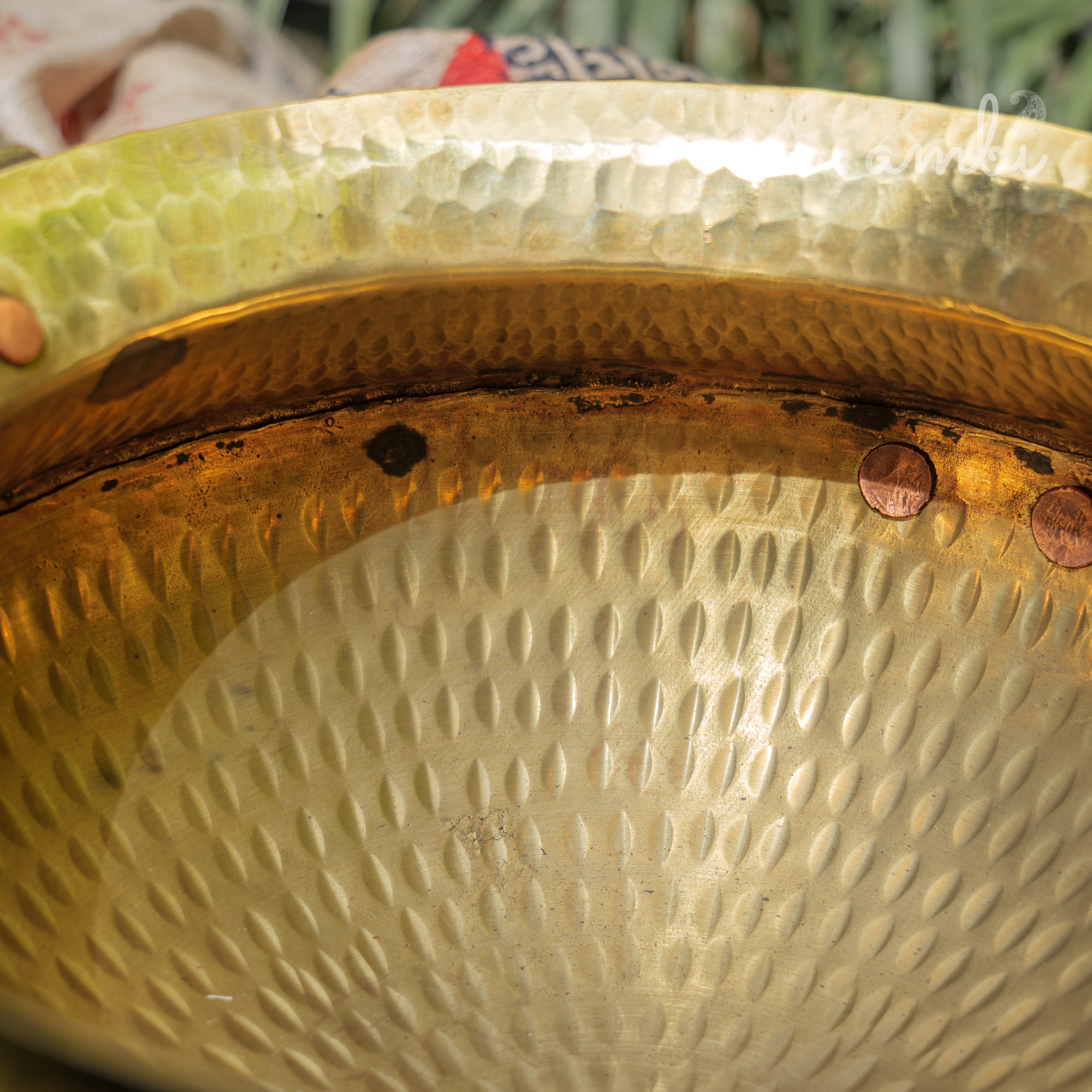 Hammered Vintage Brass Water Pot (Mataka)