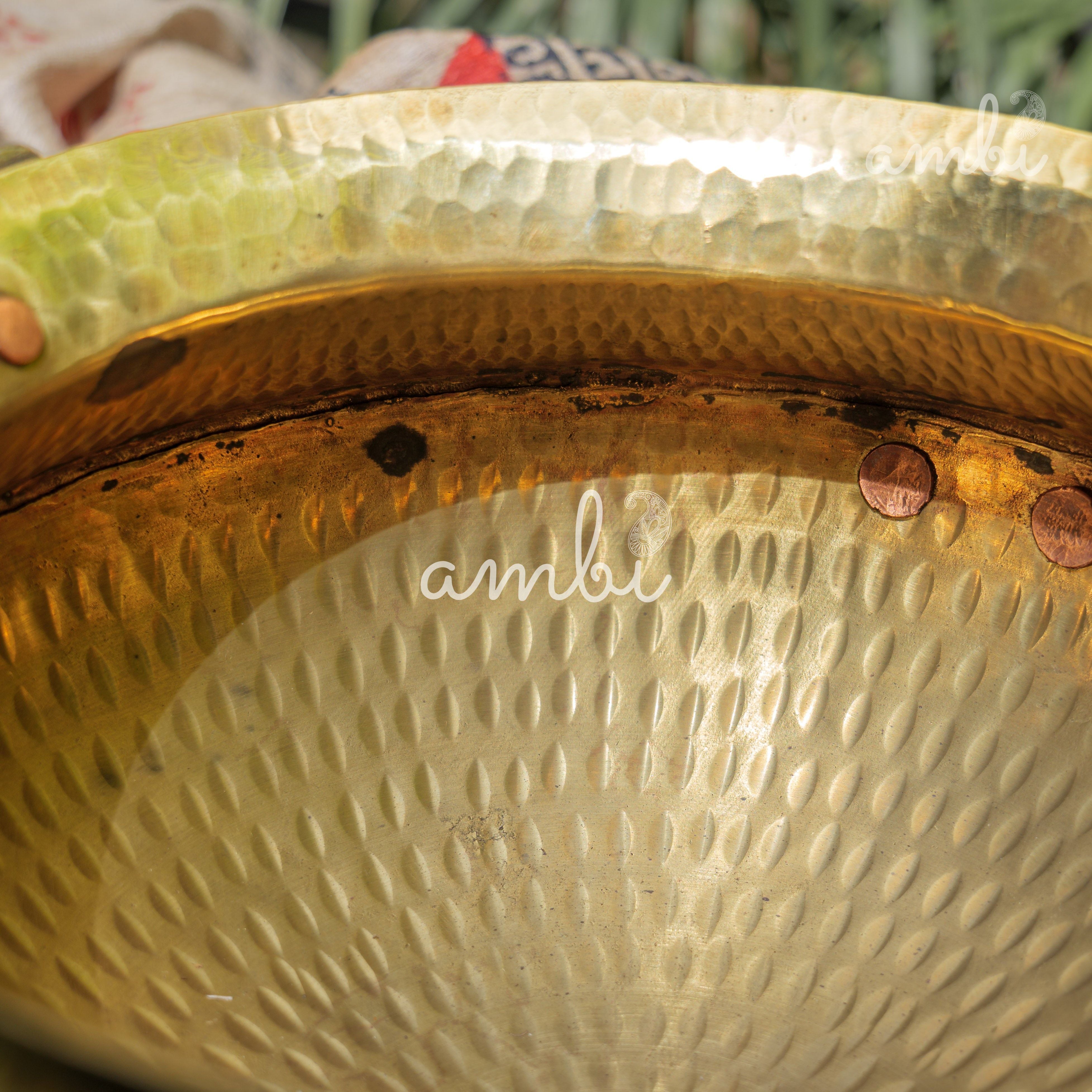 Hammered Vintage Brass Water Pot (Mataka)