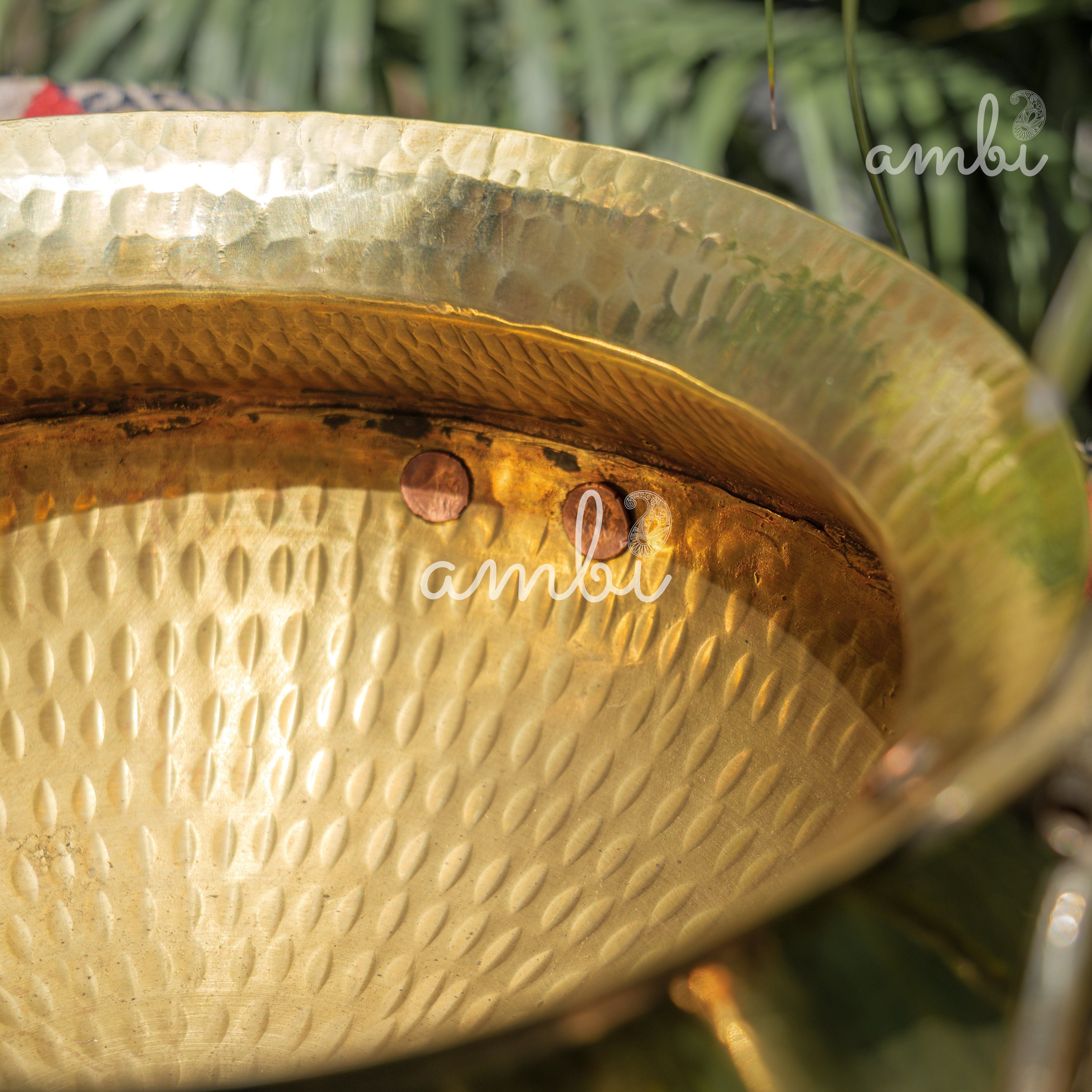 Hammered Vintage Brass Water Pot (Mataka)