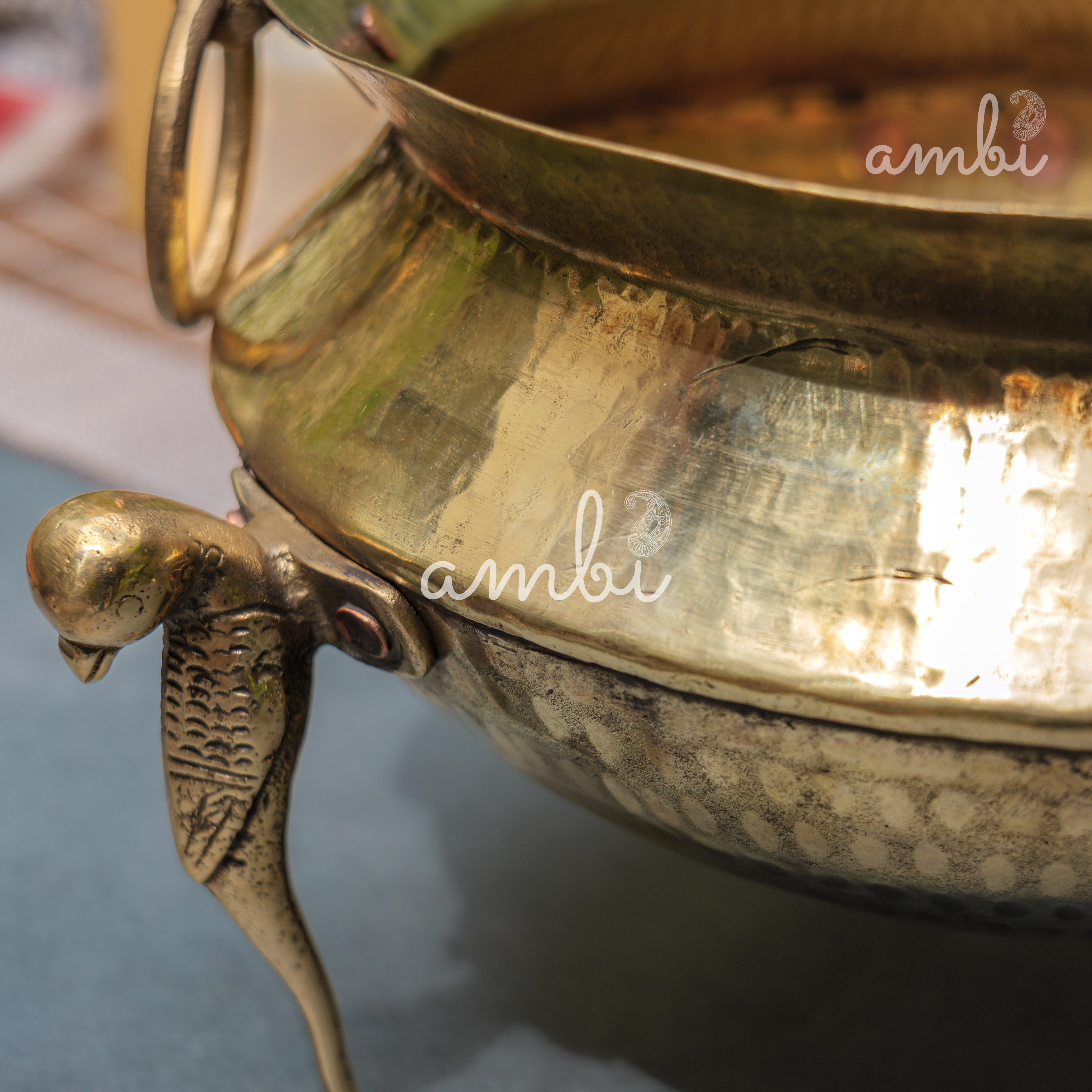 Hammered Vintage Brass Water Pot (Mataka)