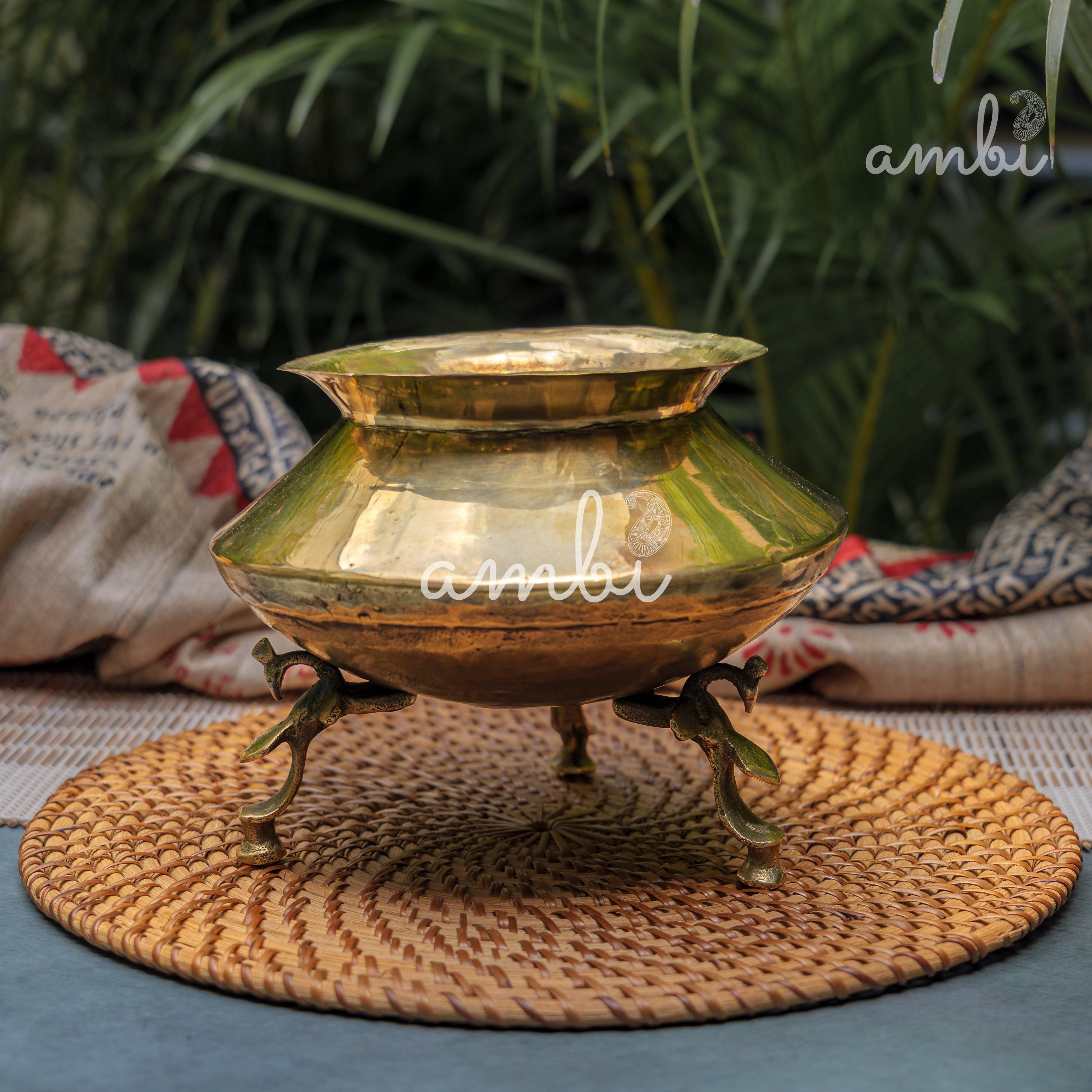 Vintage Water Mataka with Legs - Planter / Vase