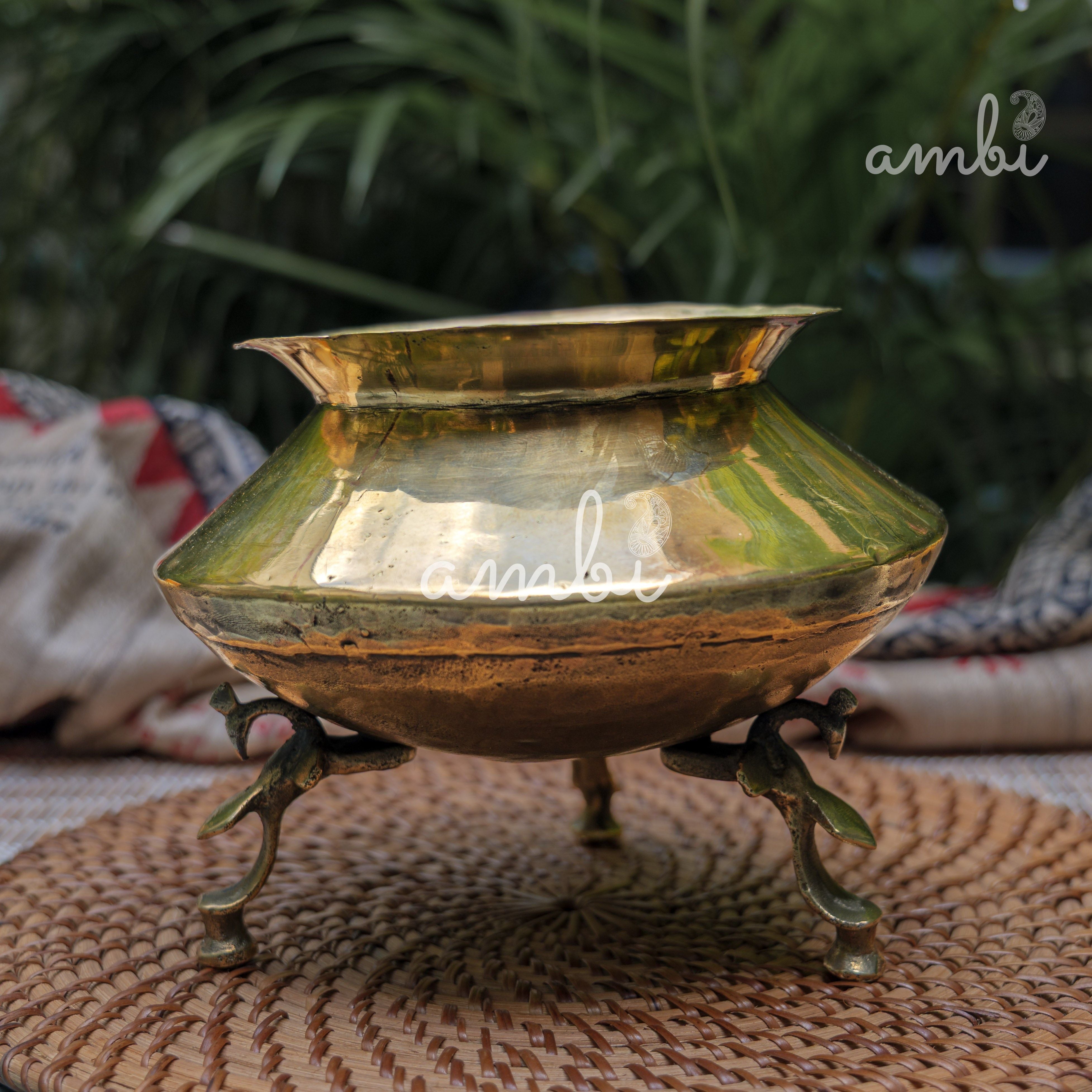 Vintage Water Mataka with Legs - Planter / Vase