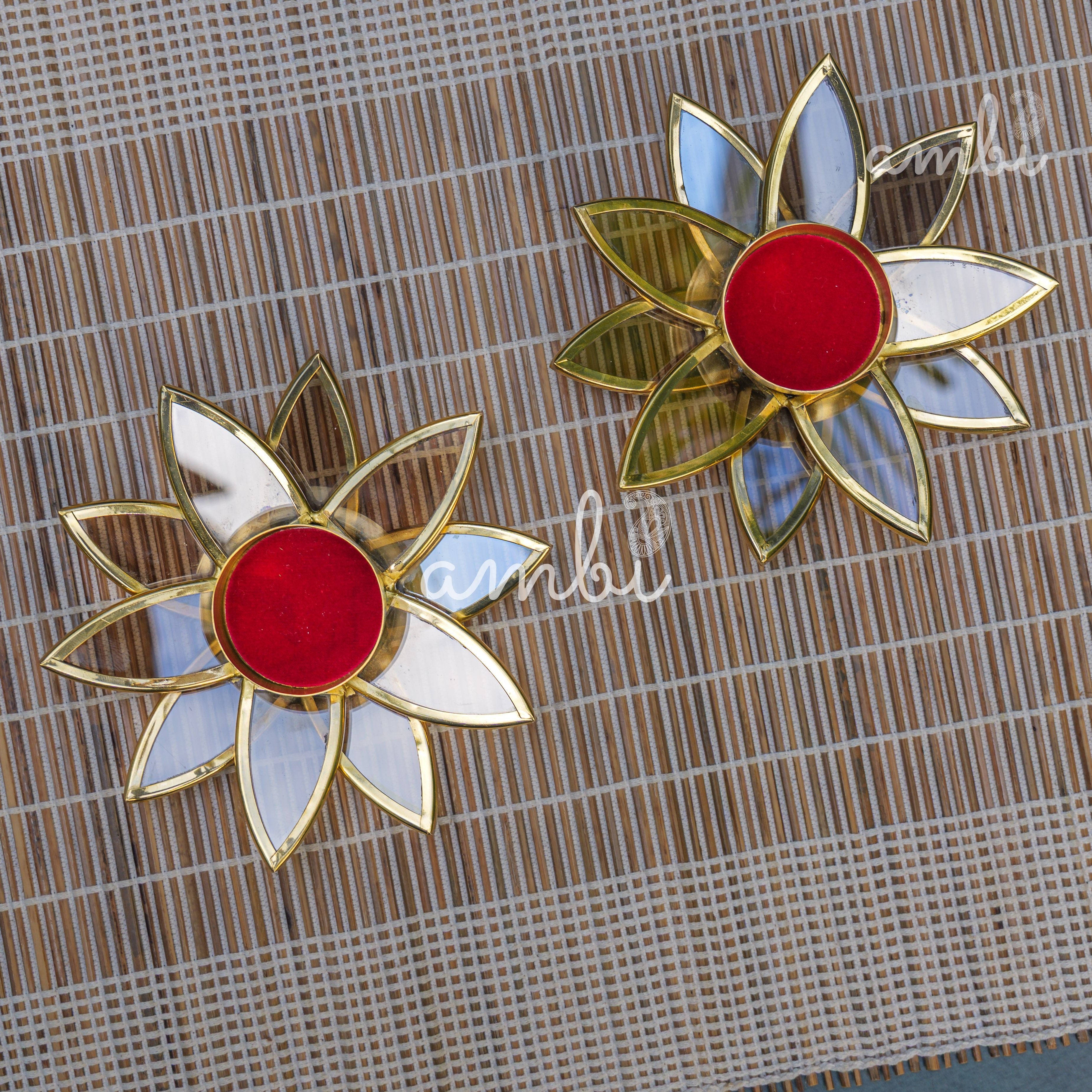 Ambi Pure Brass Lotus Tea Light Candle Holder