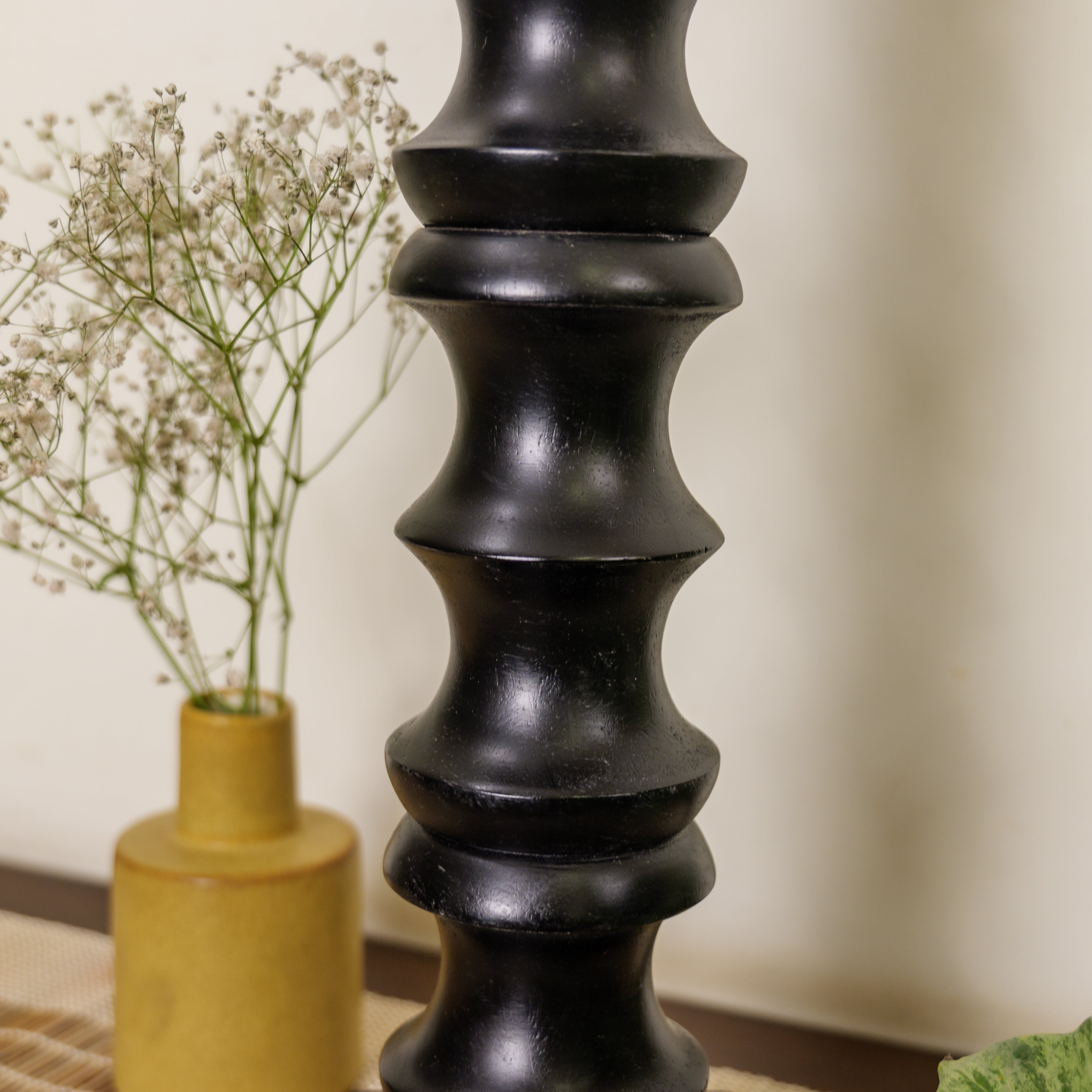 Classy Vintage Candle Stand - Black
