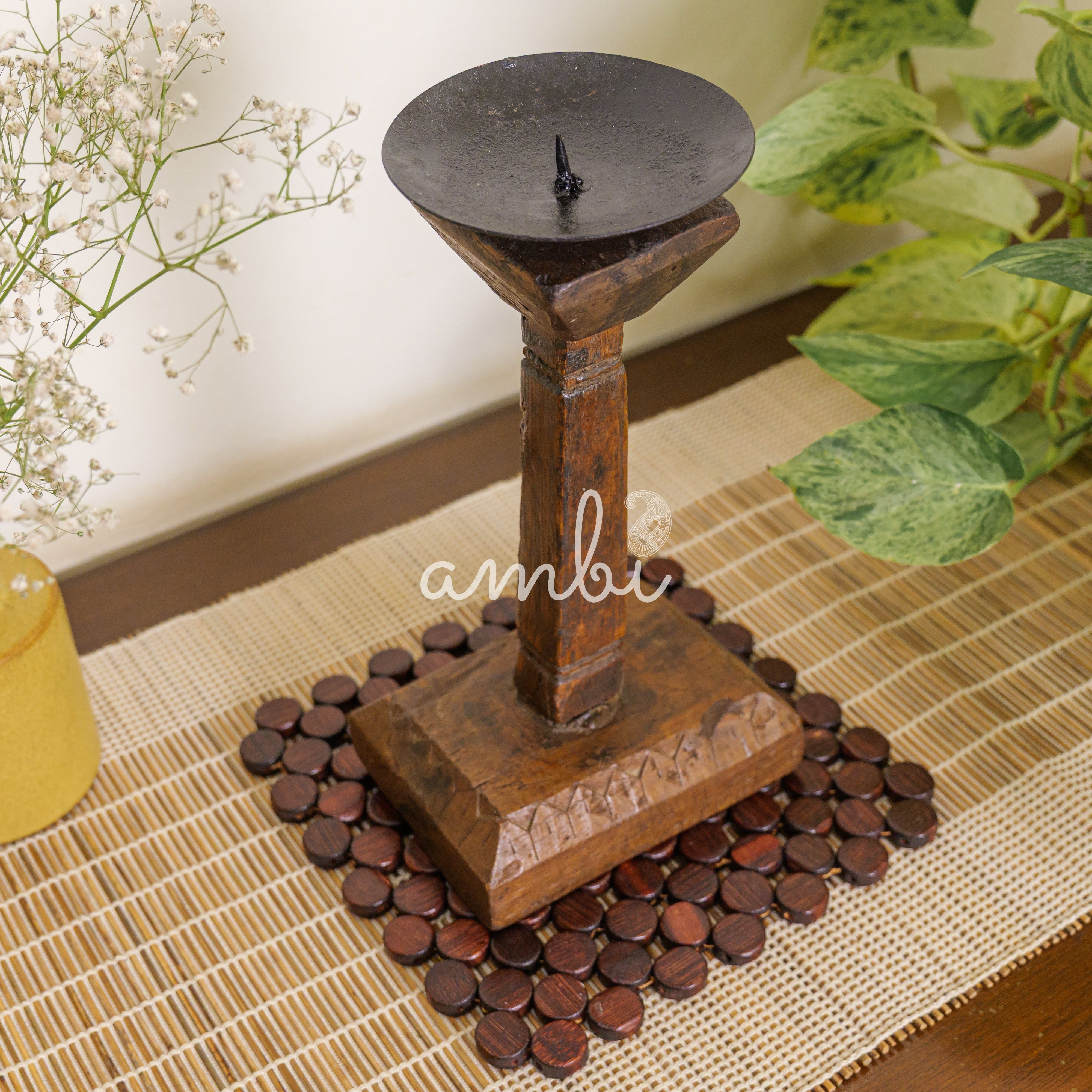 Vintage Candle Stand - Pedestal Base