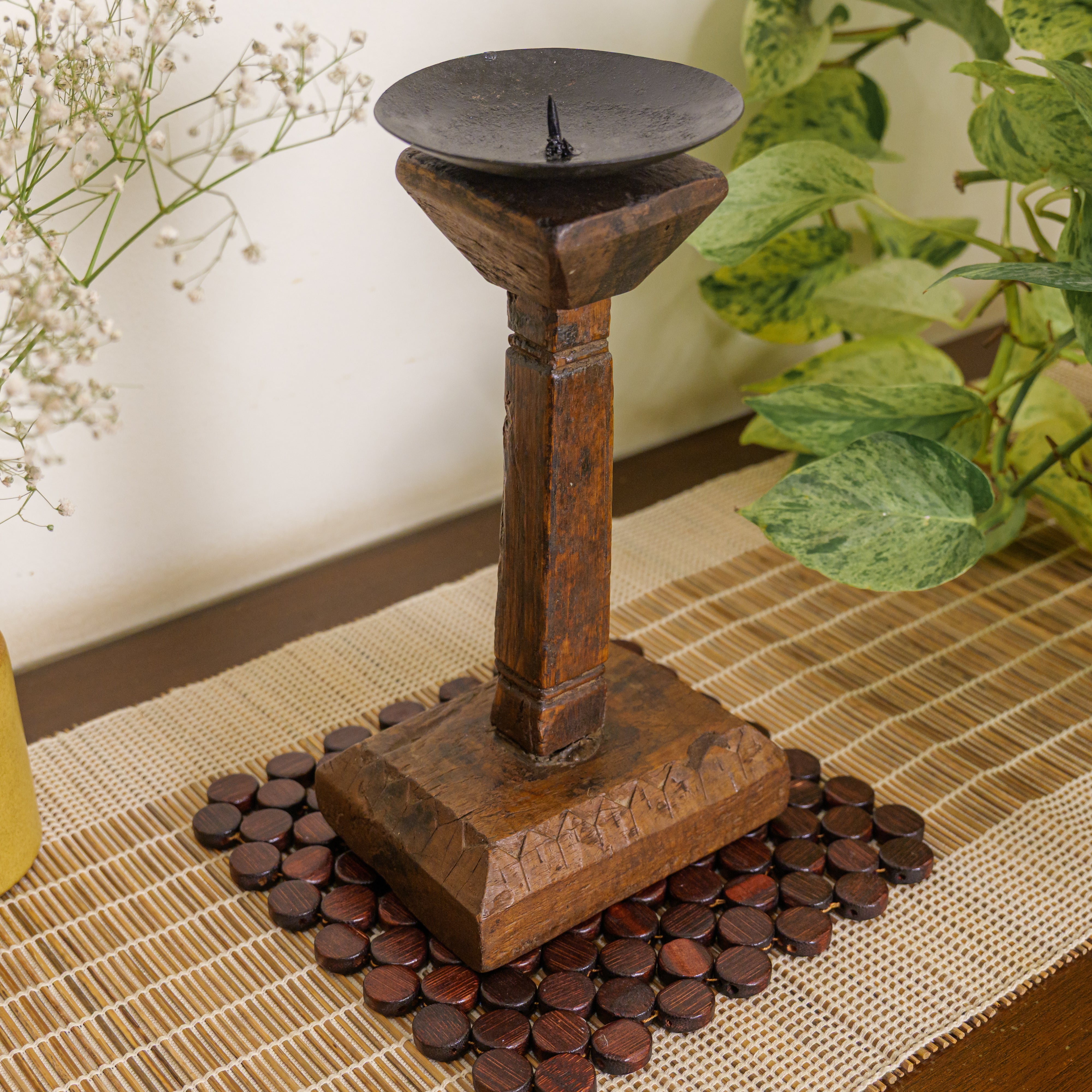 Vintage Candle Stand - Pedestal Base