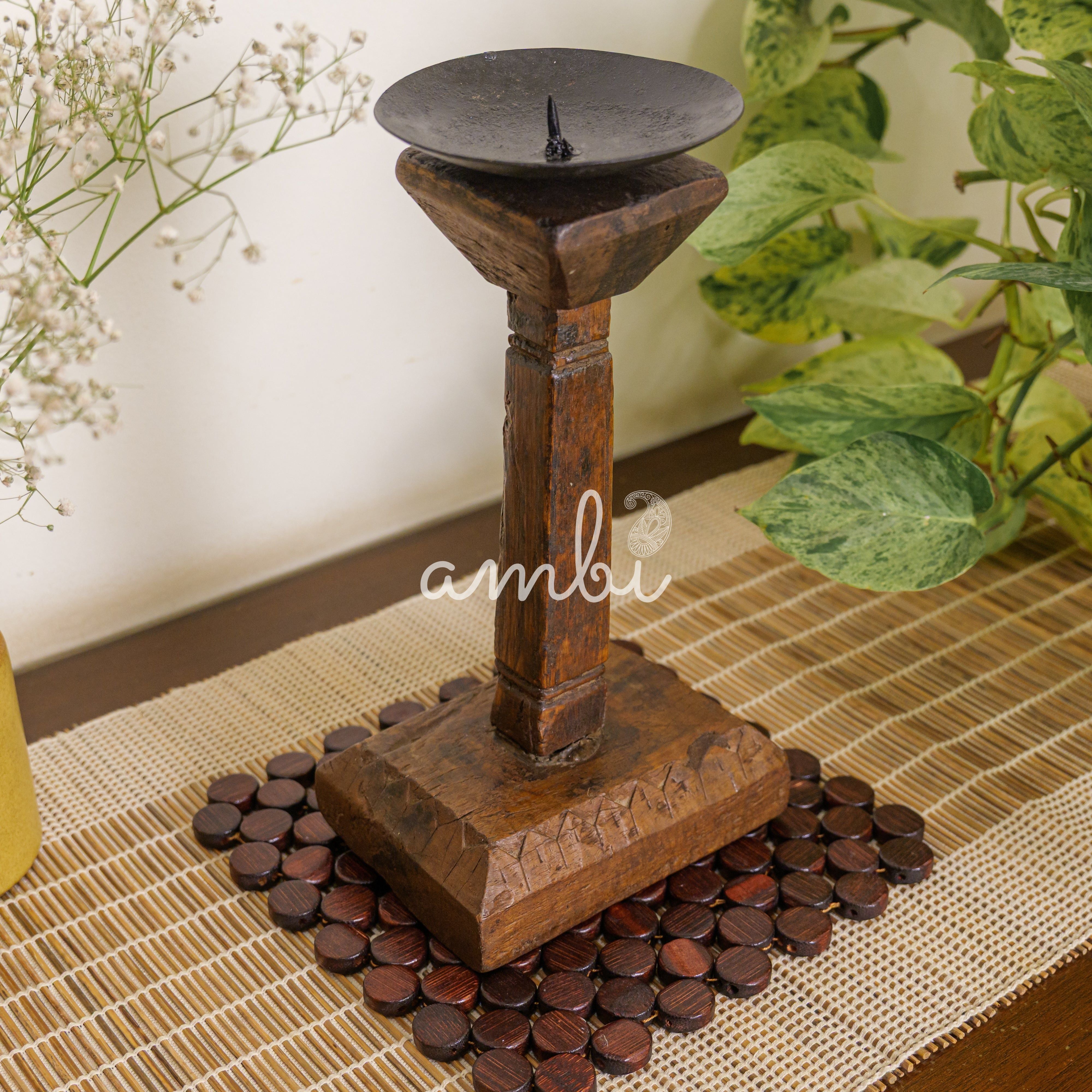 Vintage Candle Stand - Pedestal Base