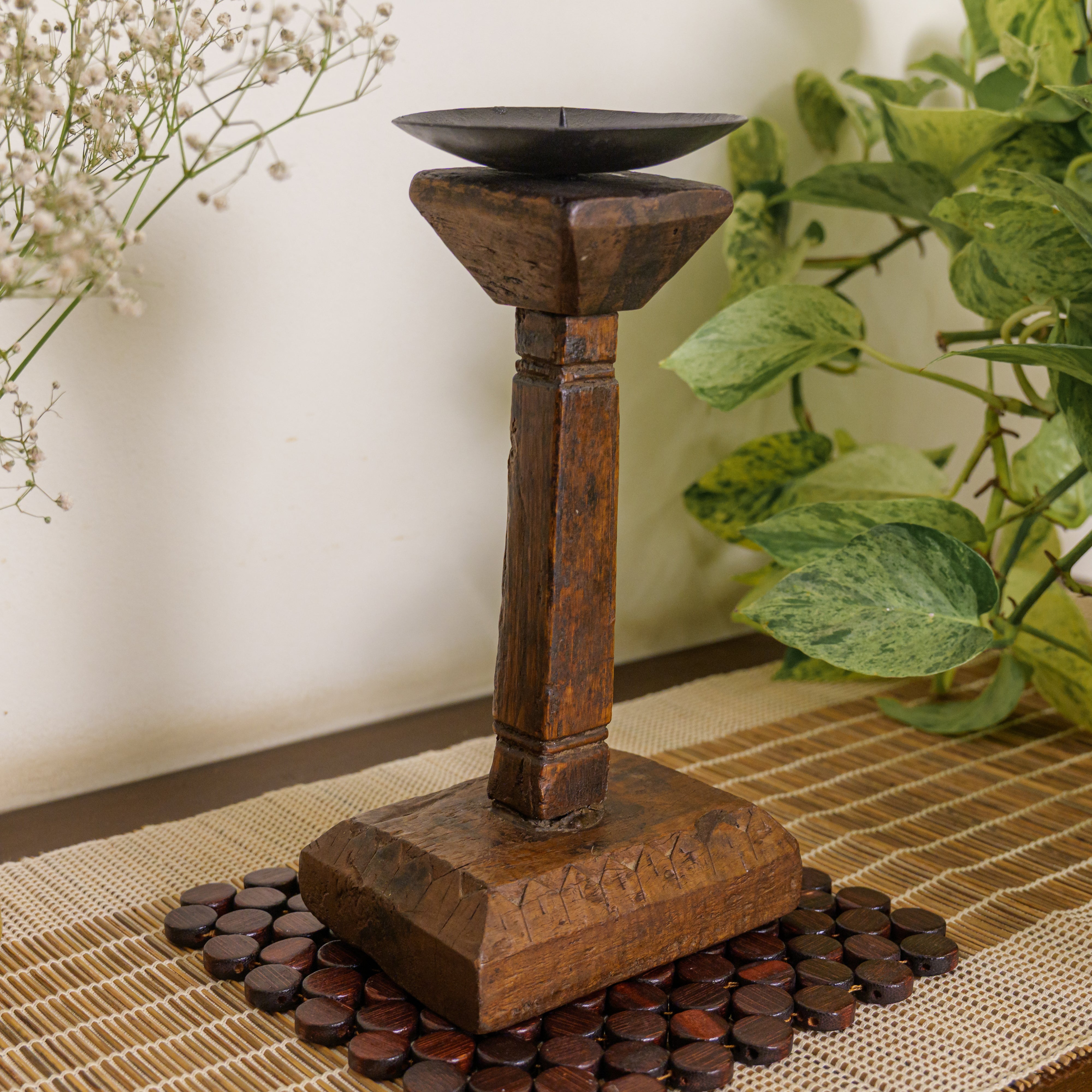 Vintage Candle Stand - Pedestal Base