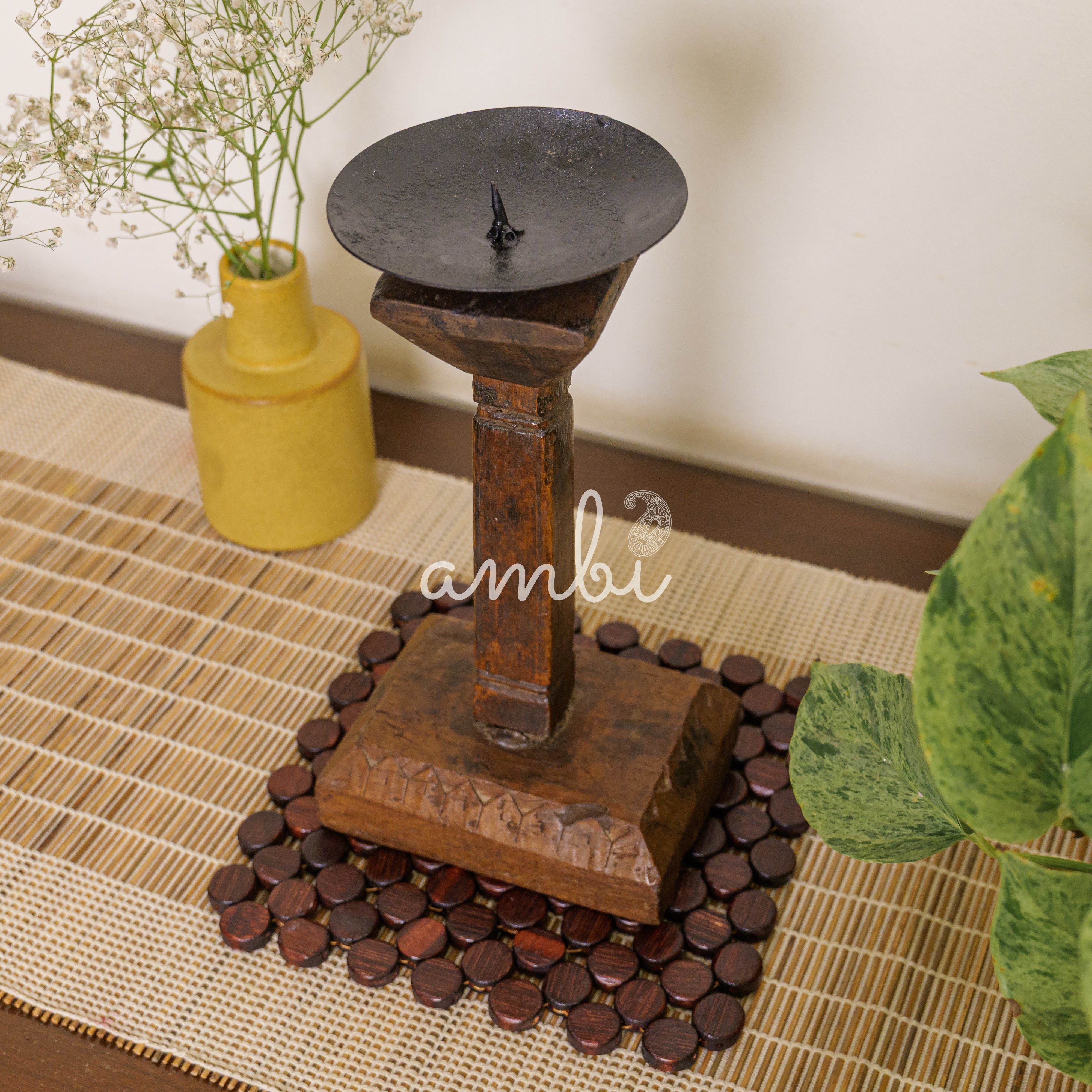 Vintage Candle Stand - Pedestal Base