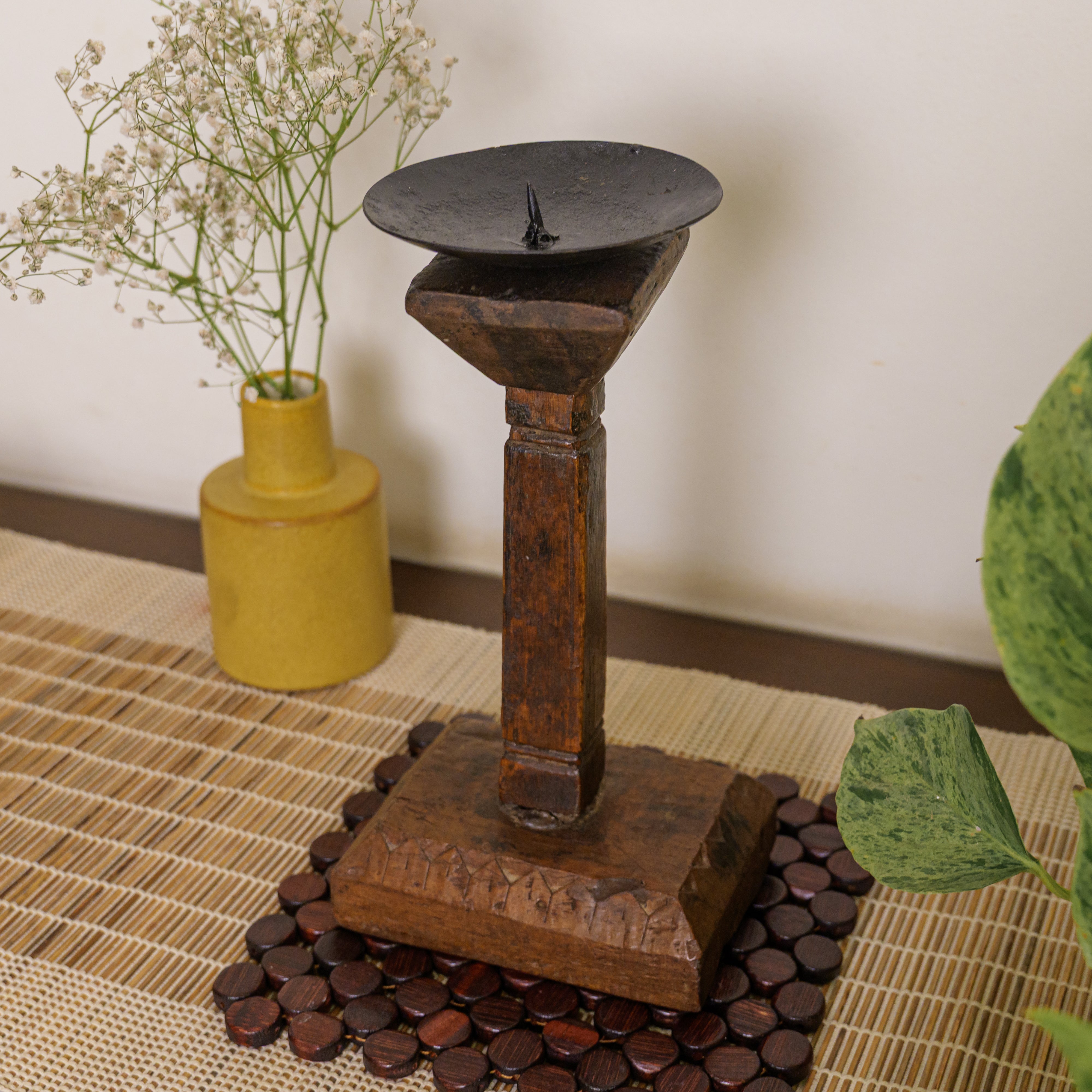 Vintage Candle Stand - Pedestal Base