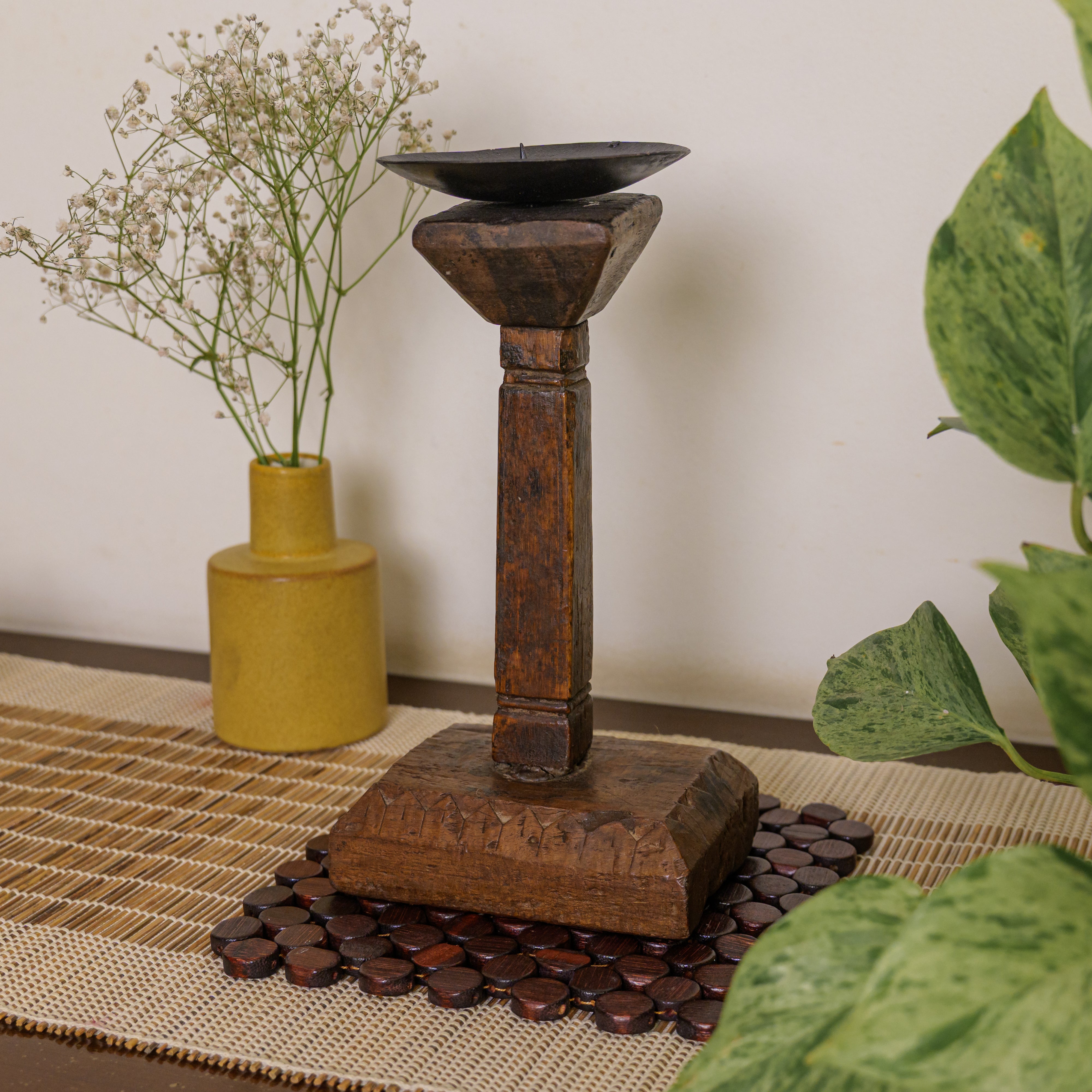 Vintage Candle Stand - Pedestal Base