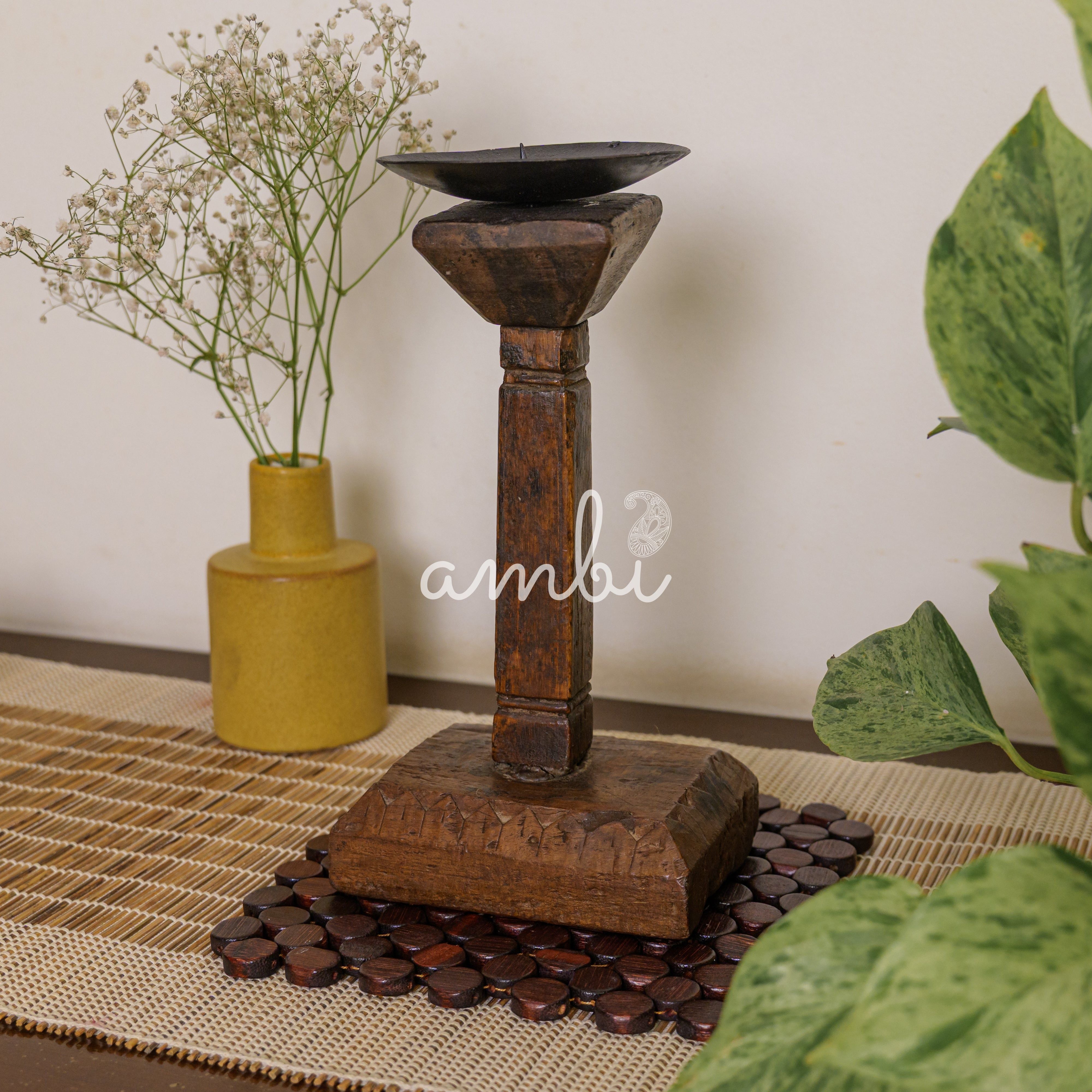 Vintage Candle Stand - Pedestal Base