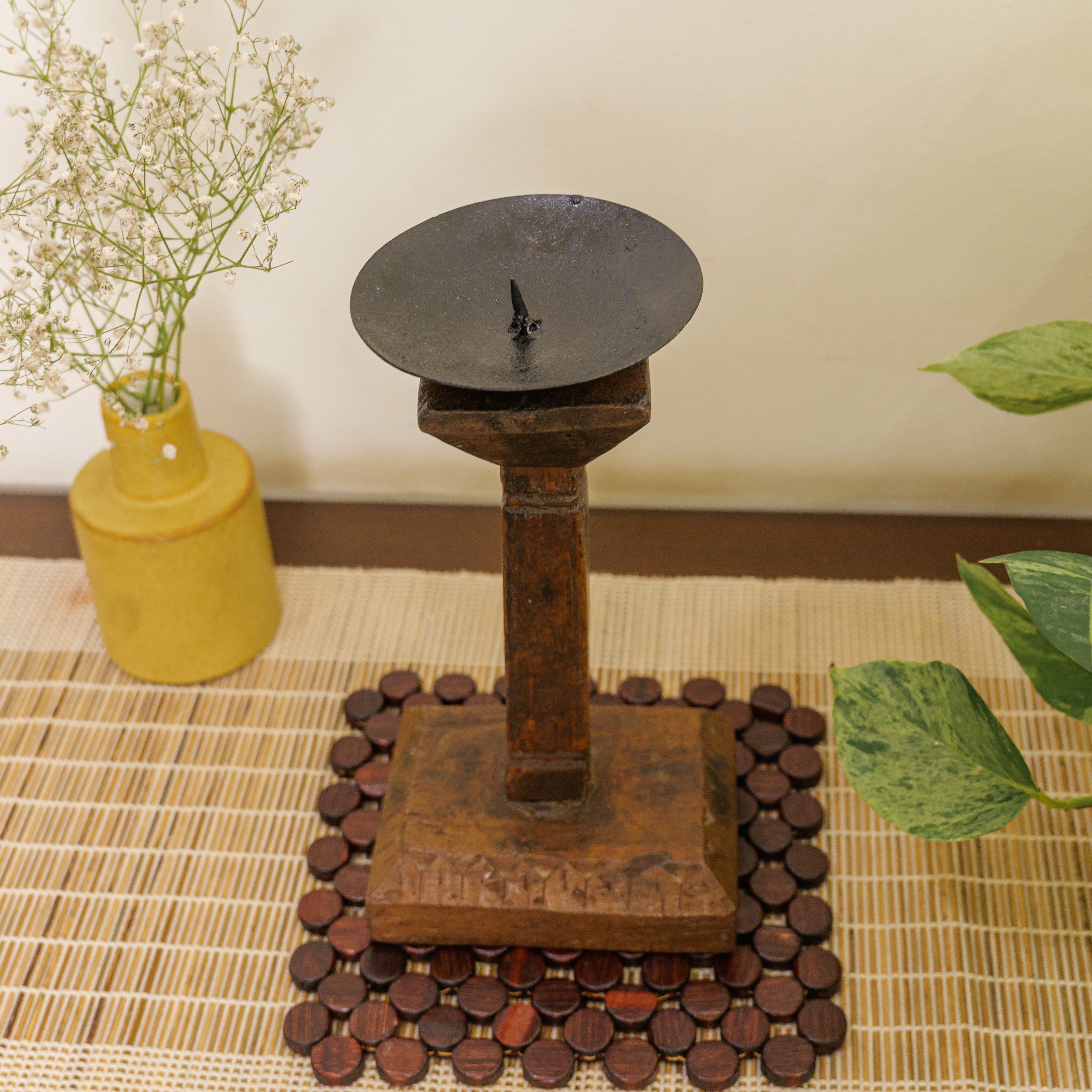 Vintage Candle Stand - Pedestal Base