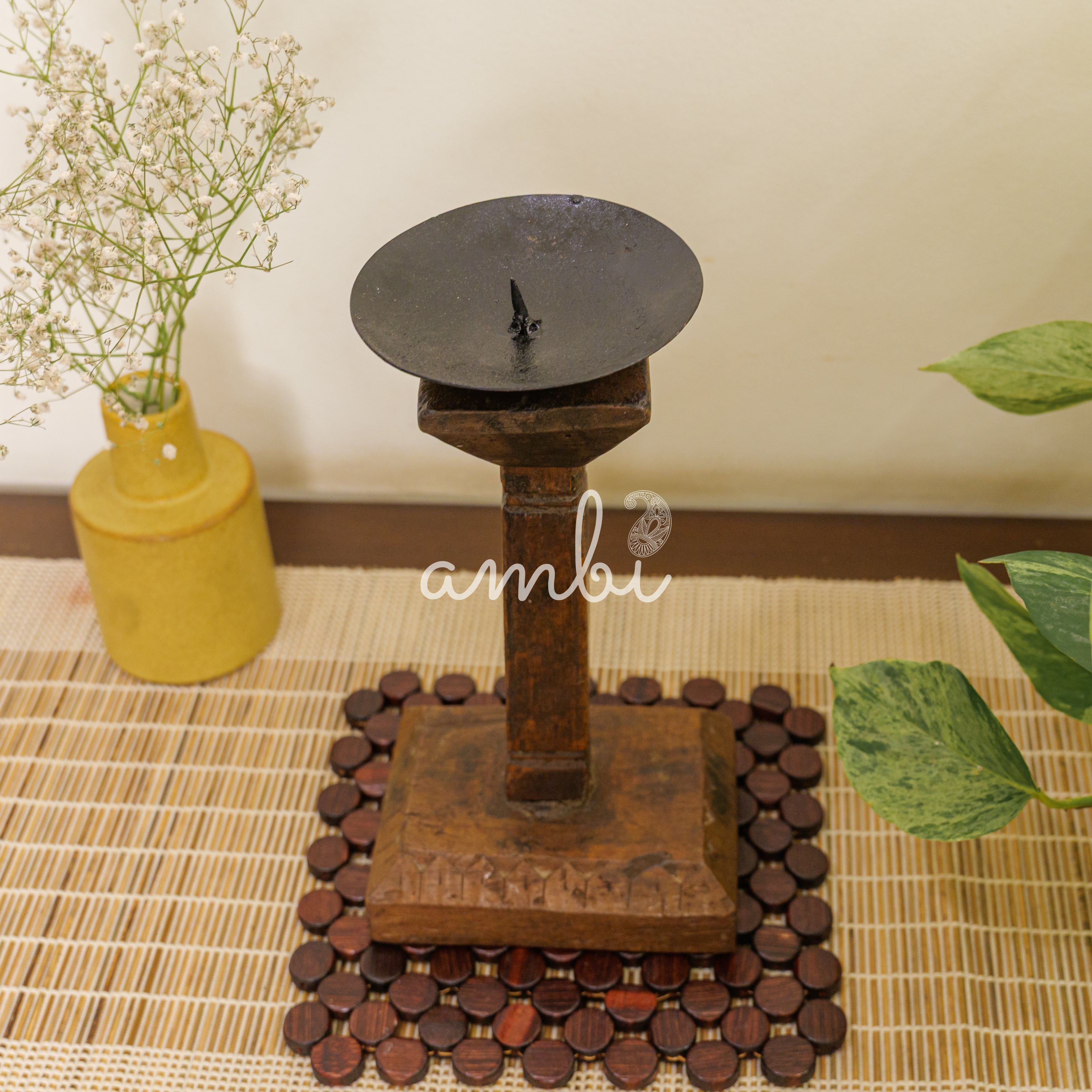 Vintage Candle Stand - Pedestal Base