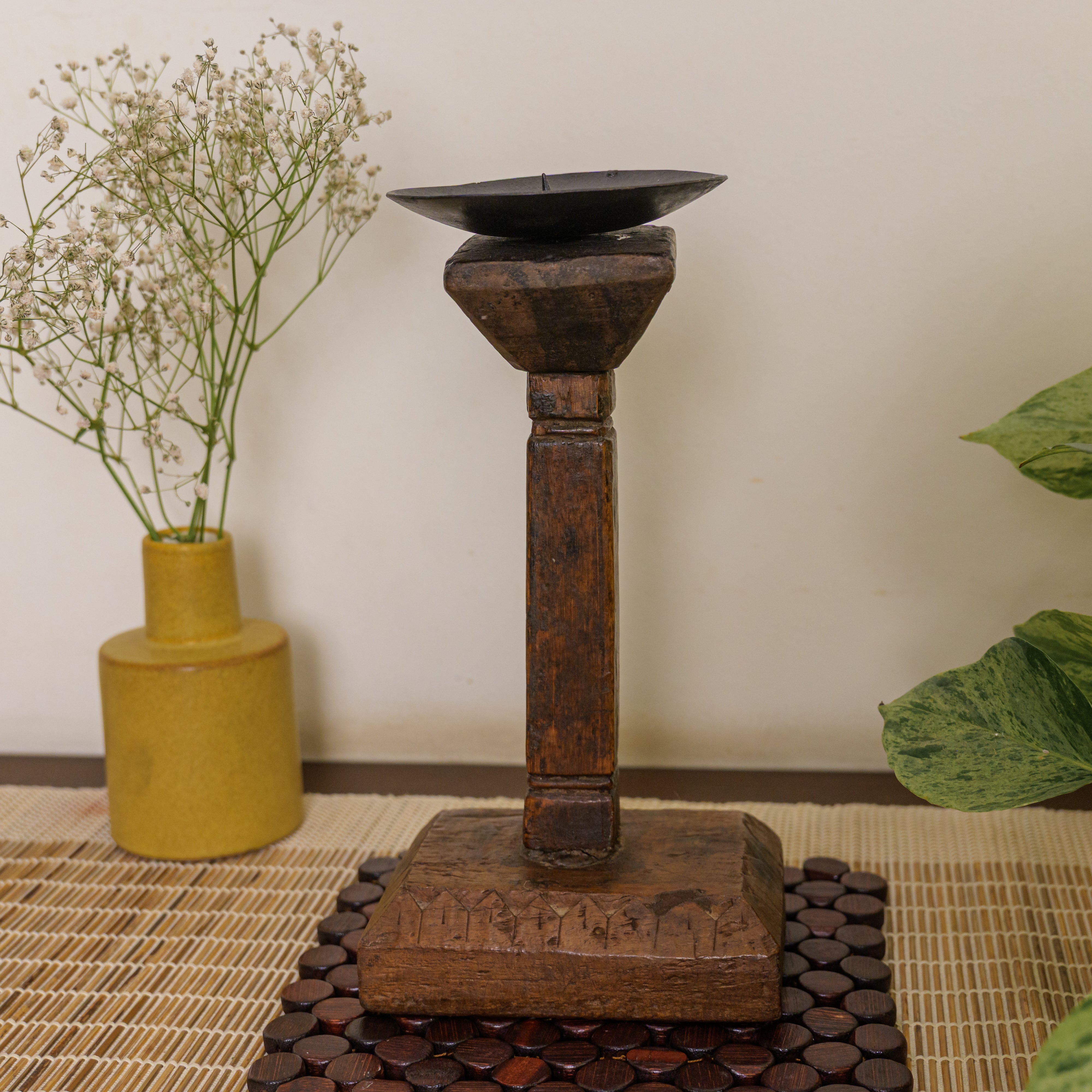 Vintage Candle Stand - Pedestal Base