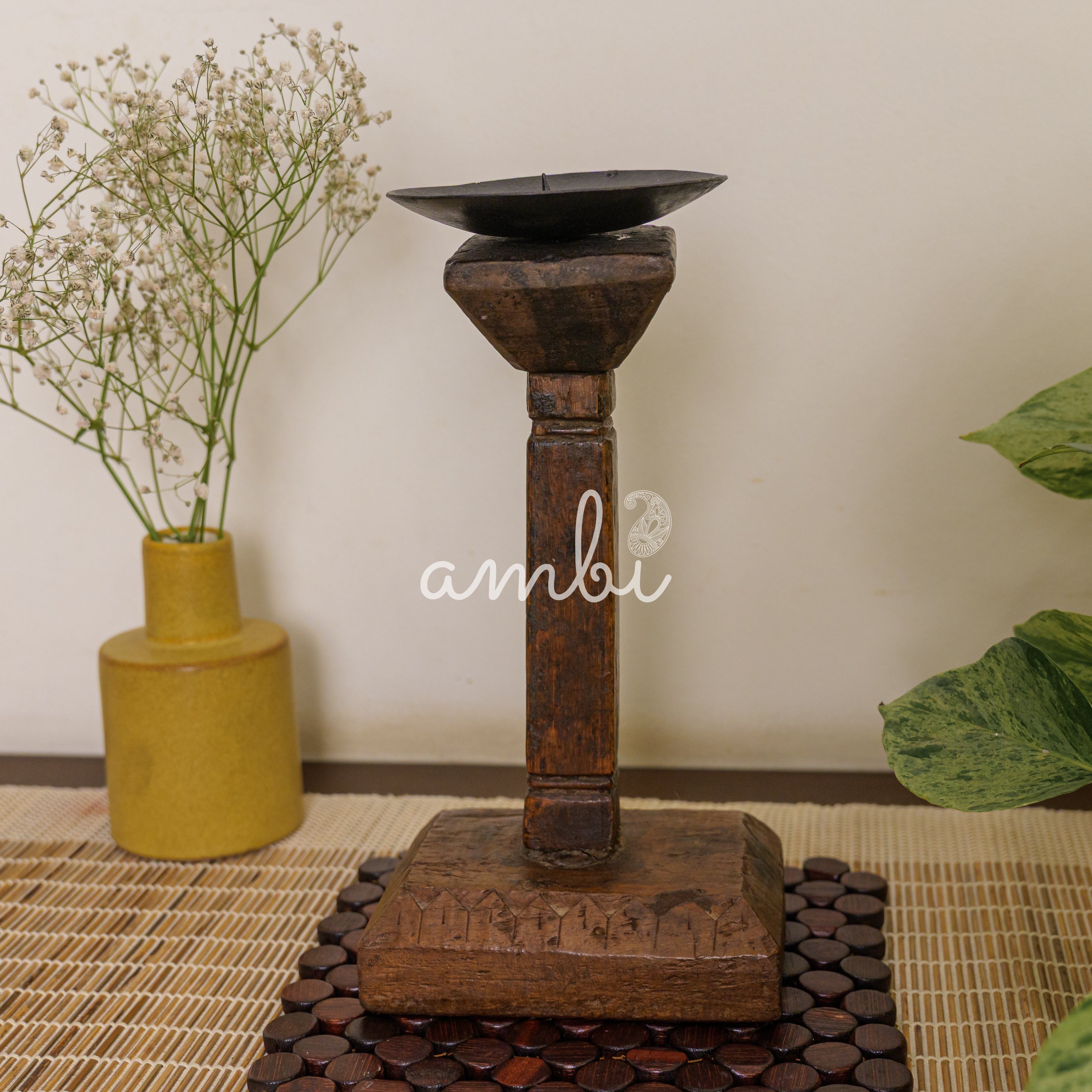 Vintage Candle Stand - Pedestal Base