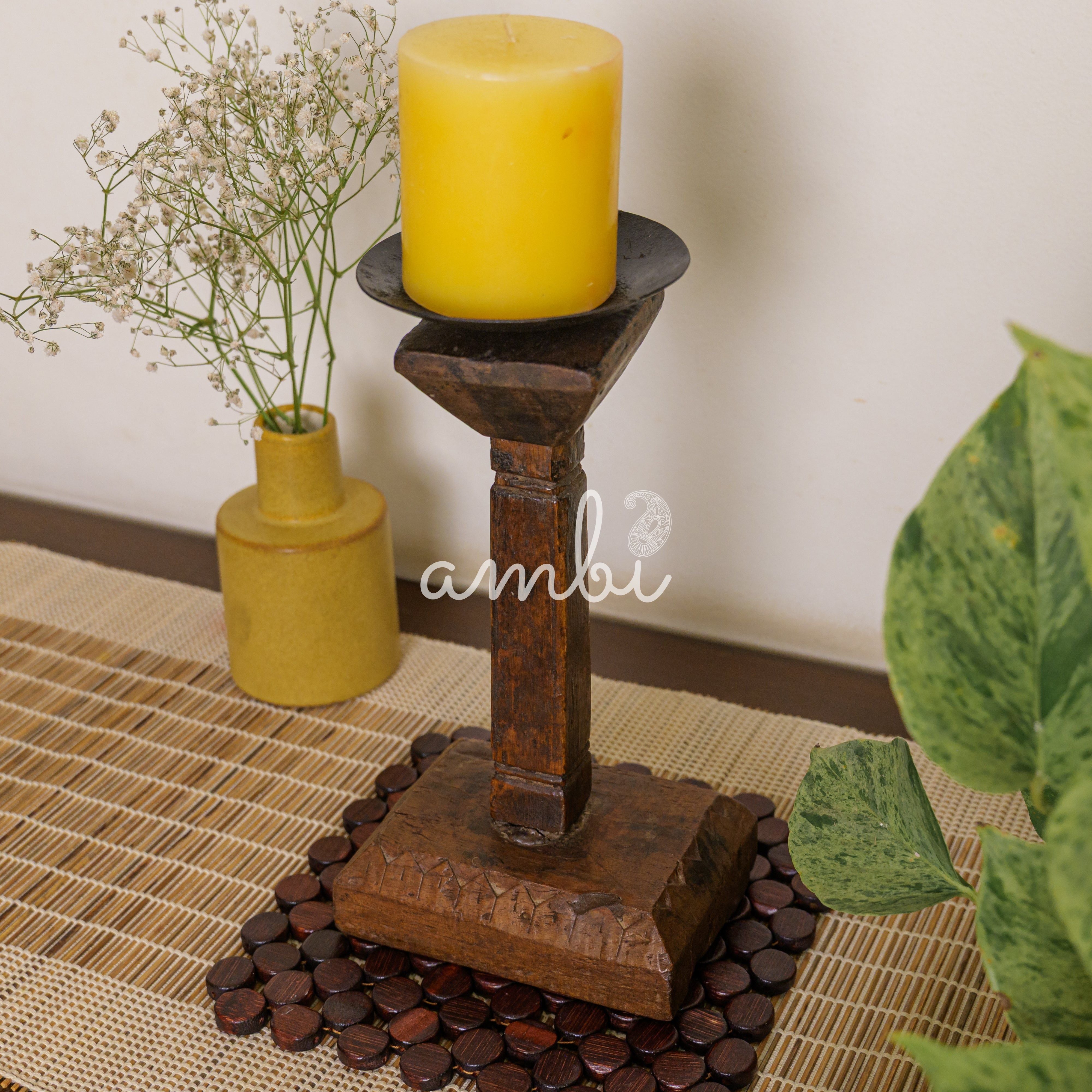 Vintage Candle Stand - Pedestal Base