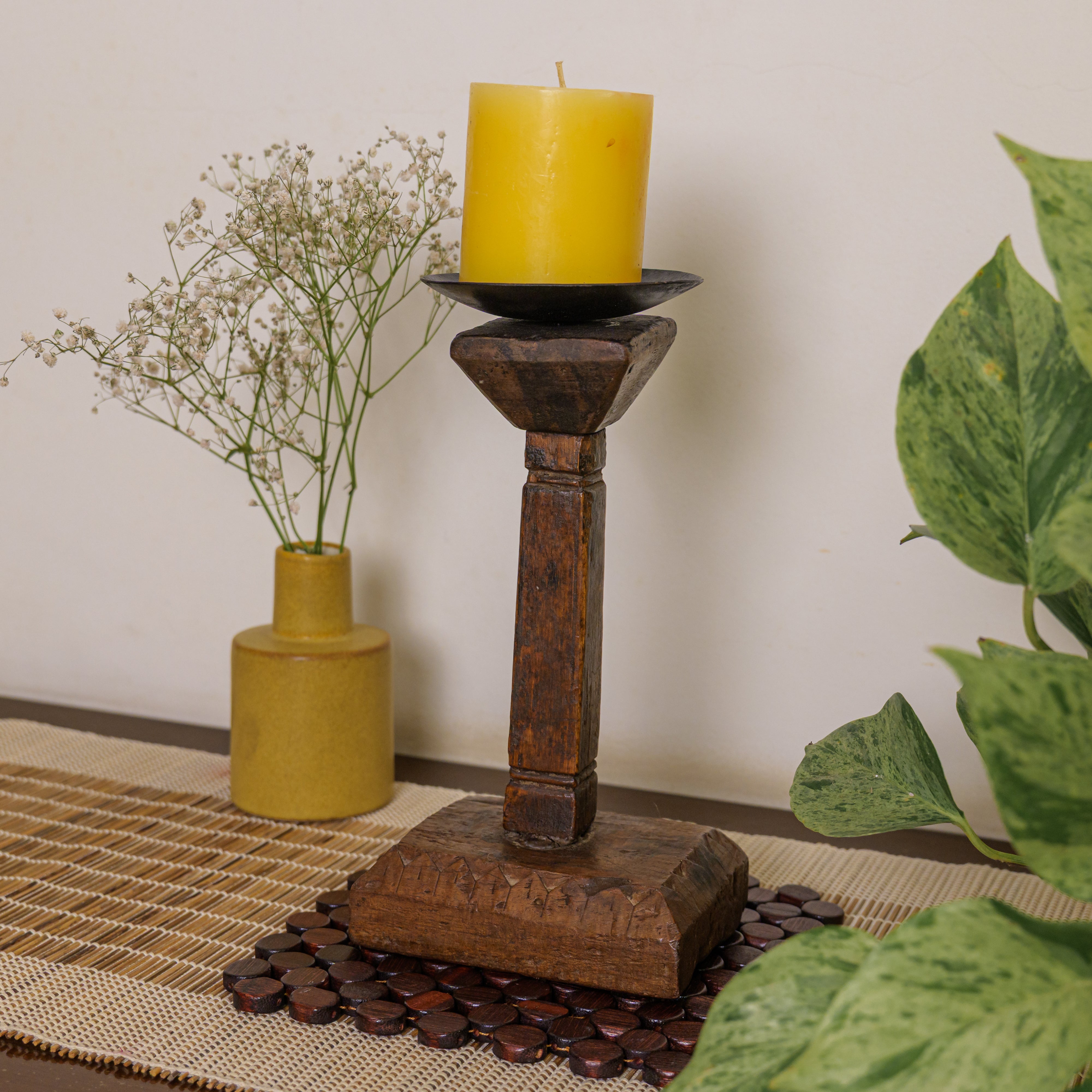 Vintage Candle Stand - Pedestal Base