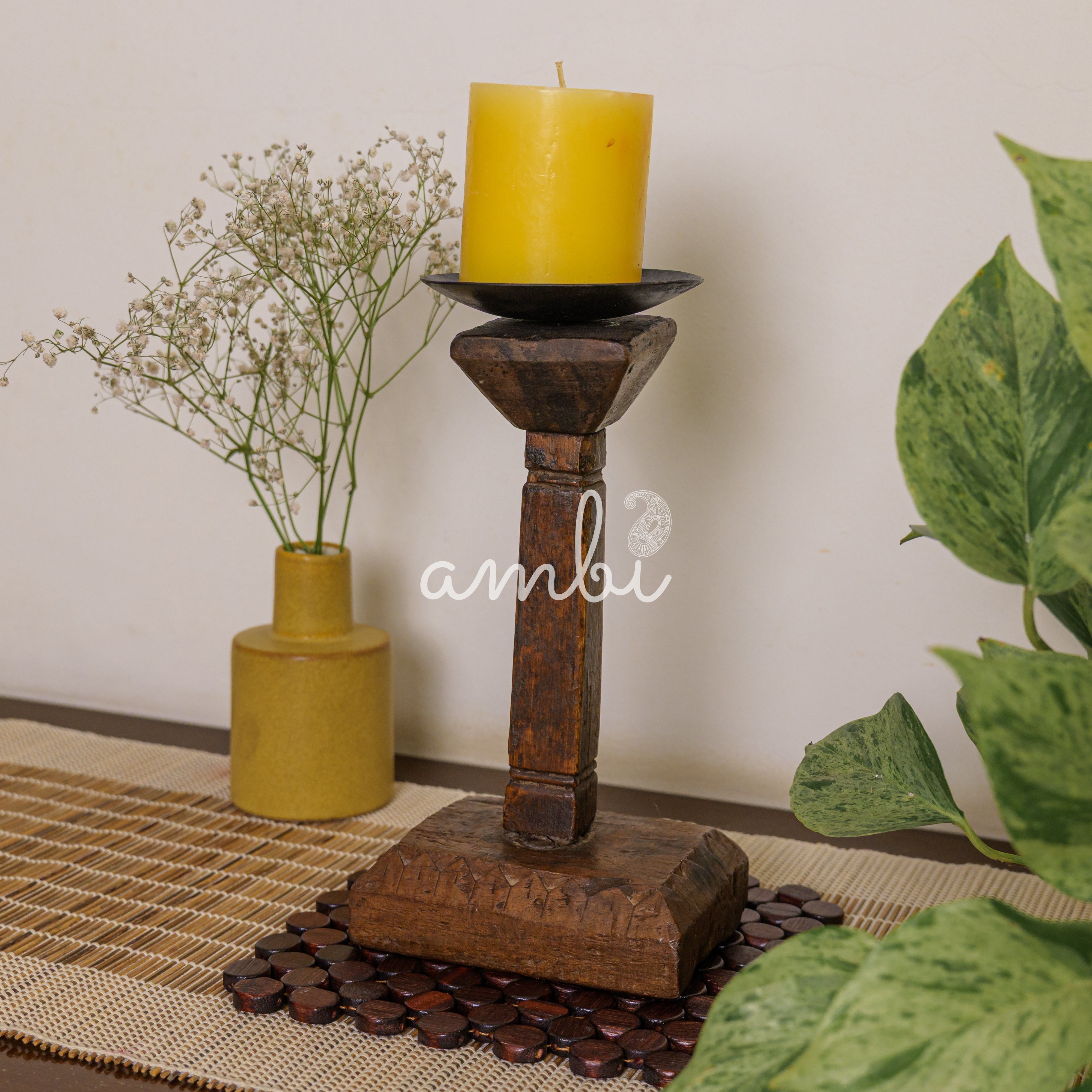 Vintage Candle Stand - Pedestal Base