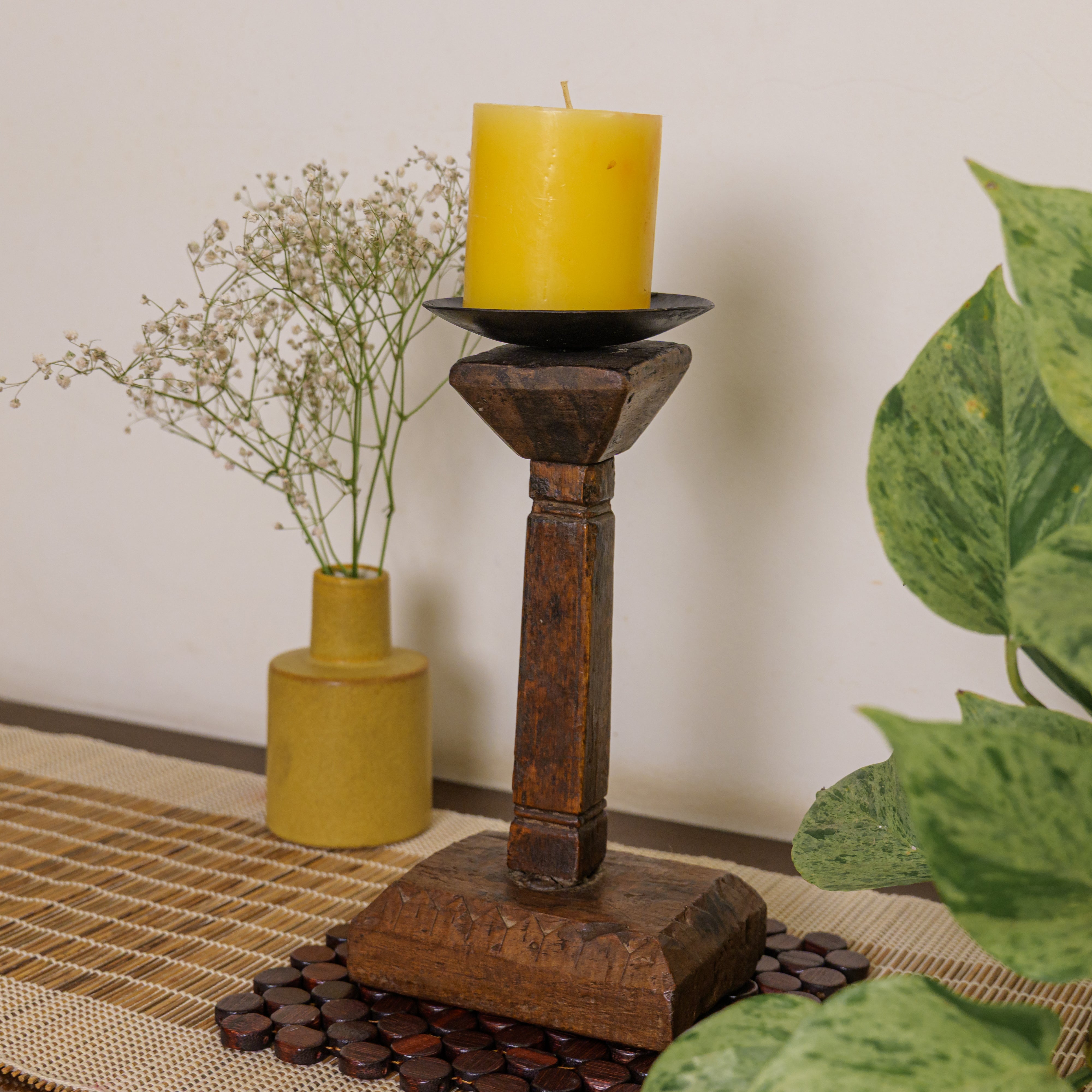 Vintage Candle Stand - Pedestal Base