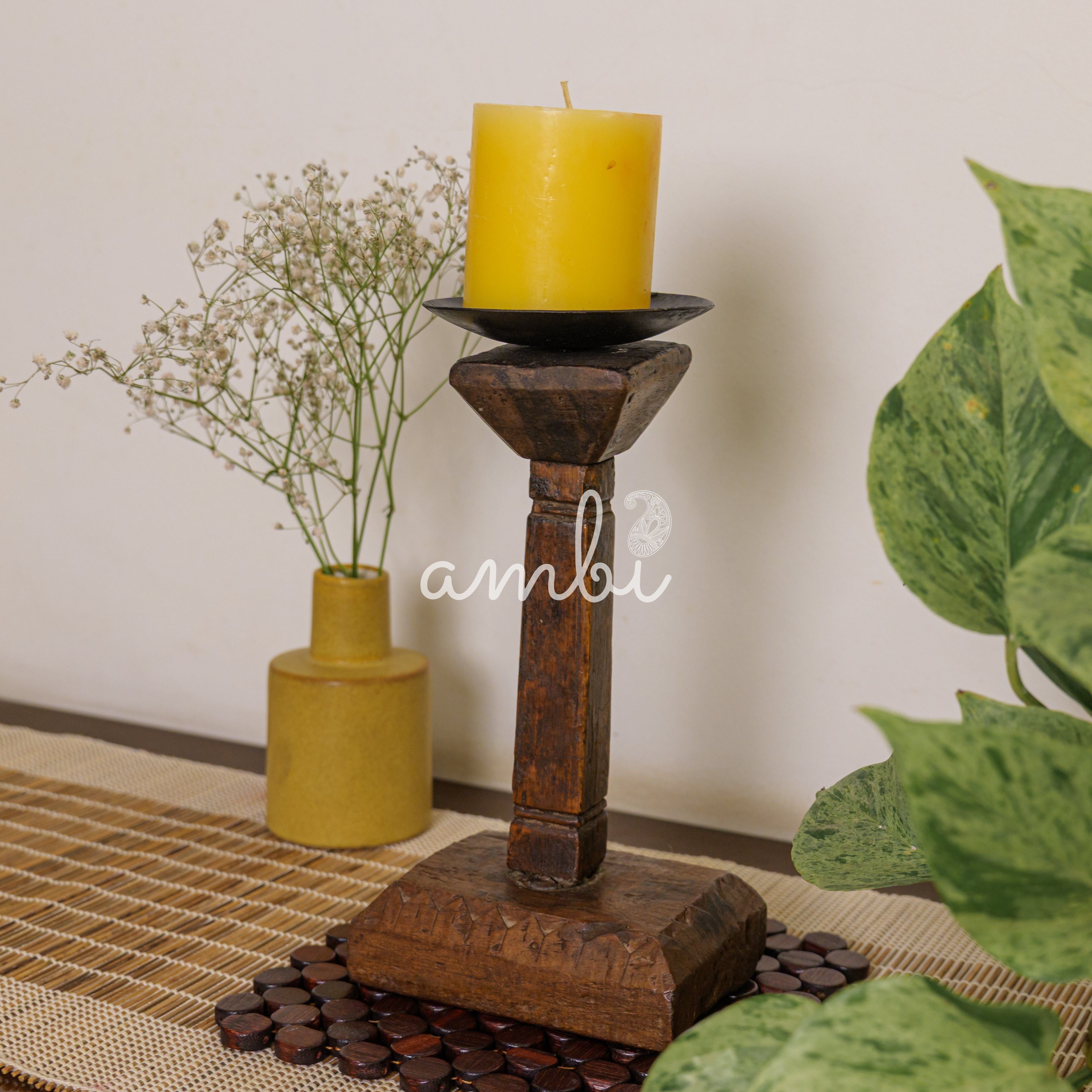 Vintage Candle Stand - Pedestal Base