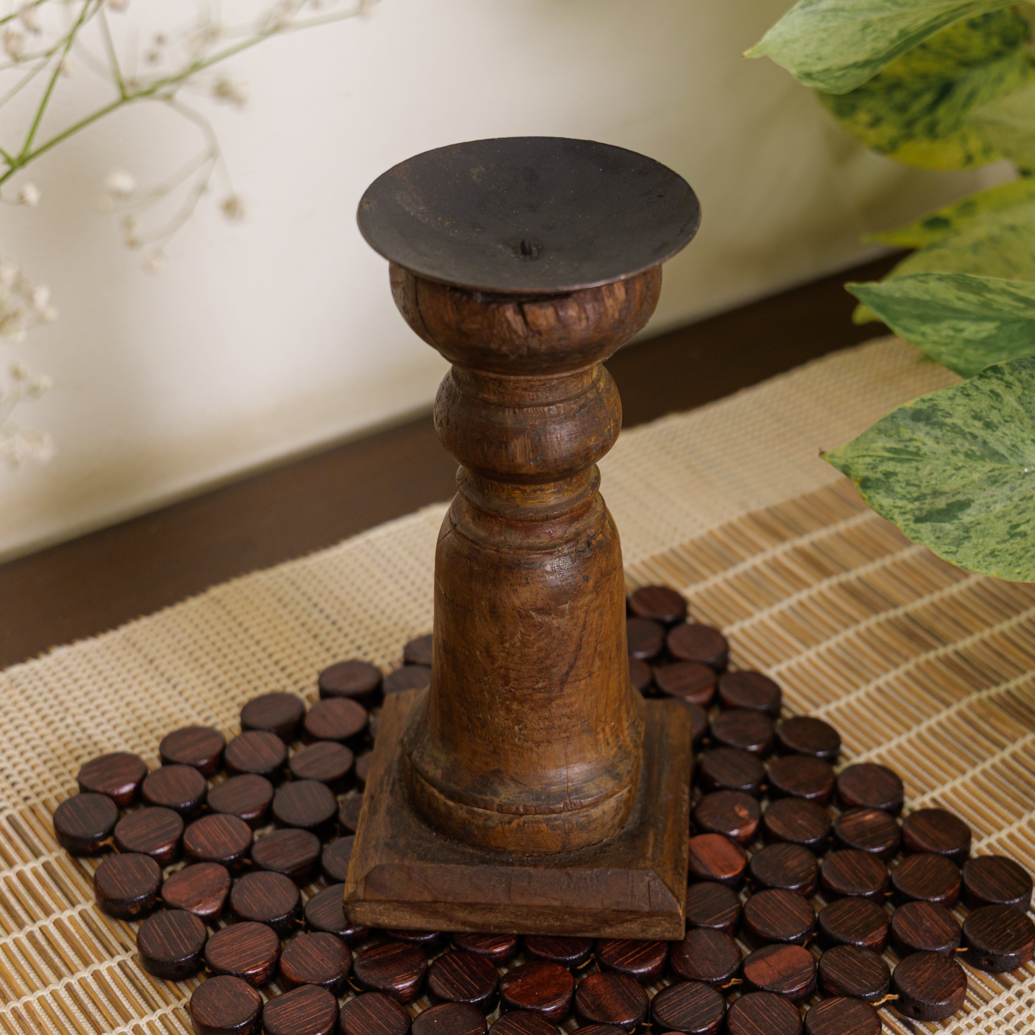 Ambi Classy Vintage Candle Stand | Heritage Home Décor