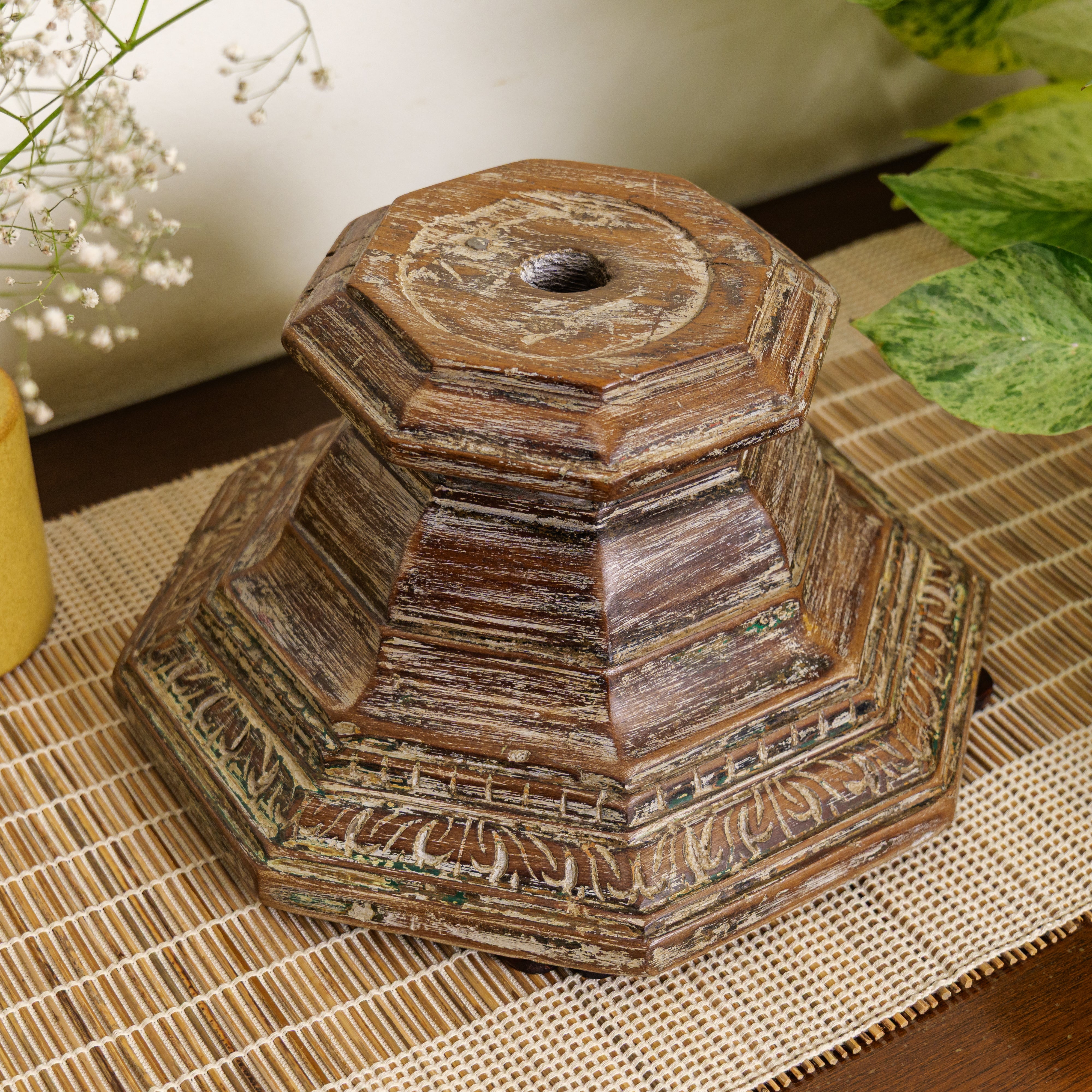 Vintage Candle Stand - Pillar Base