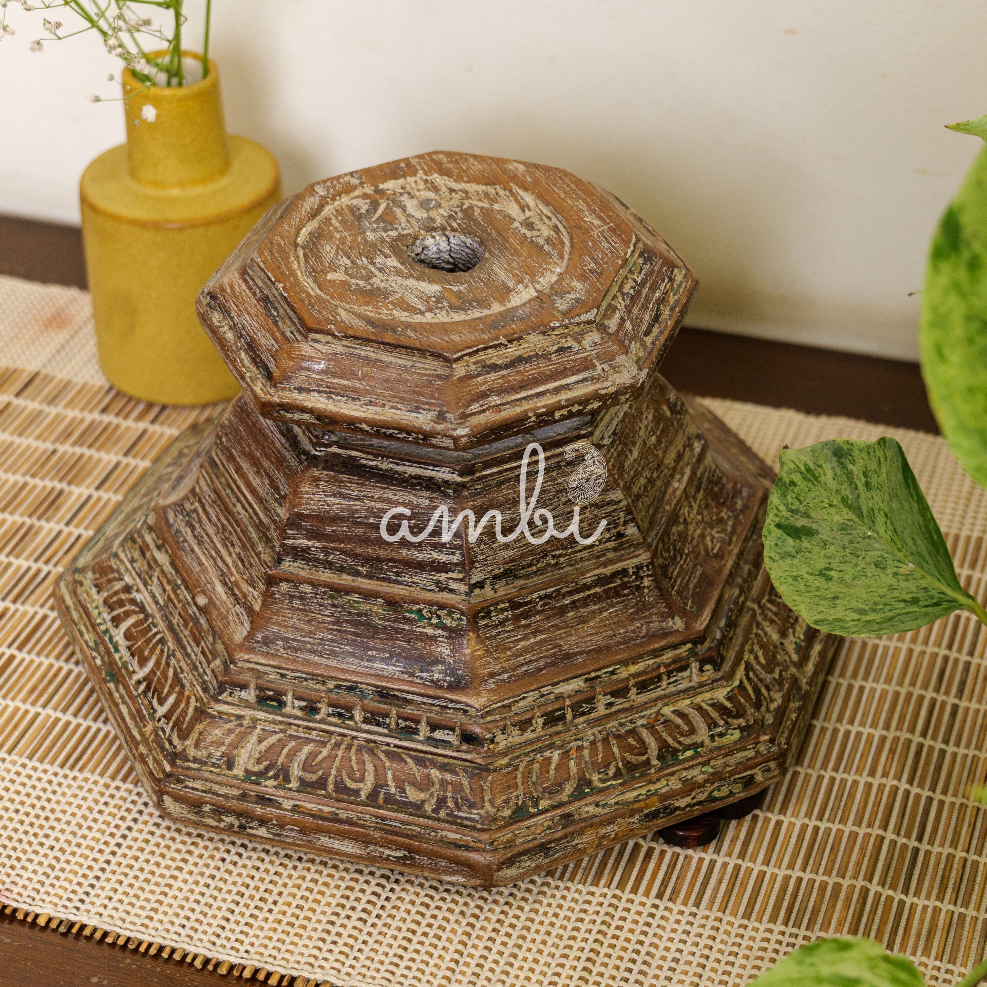 Vintage Candle Stand - Pillar Base