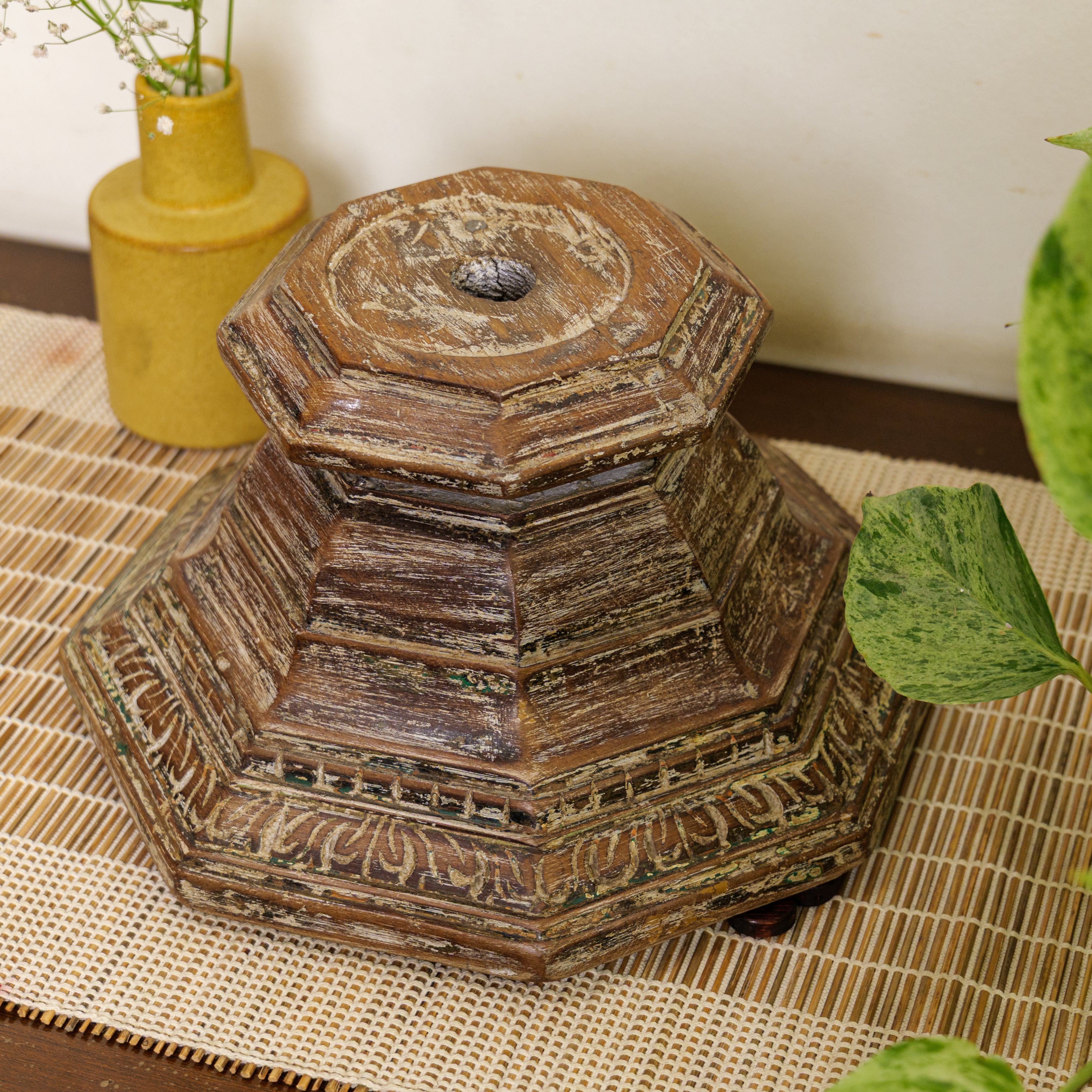 Vintage Candle Stand - Pillar Base