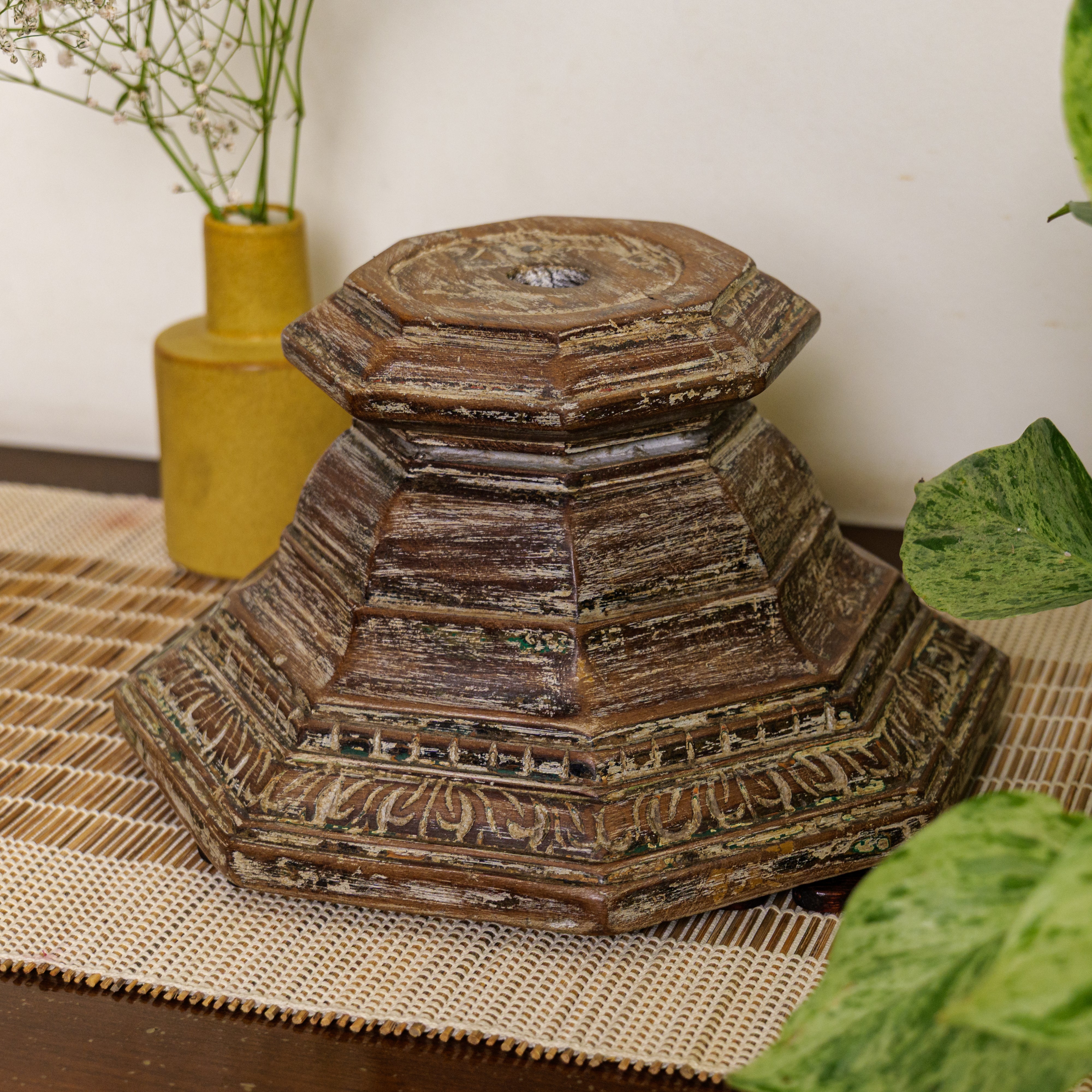 Vintage Candle Stand - Pillar Base