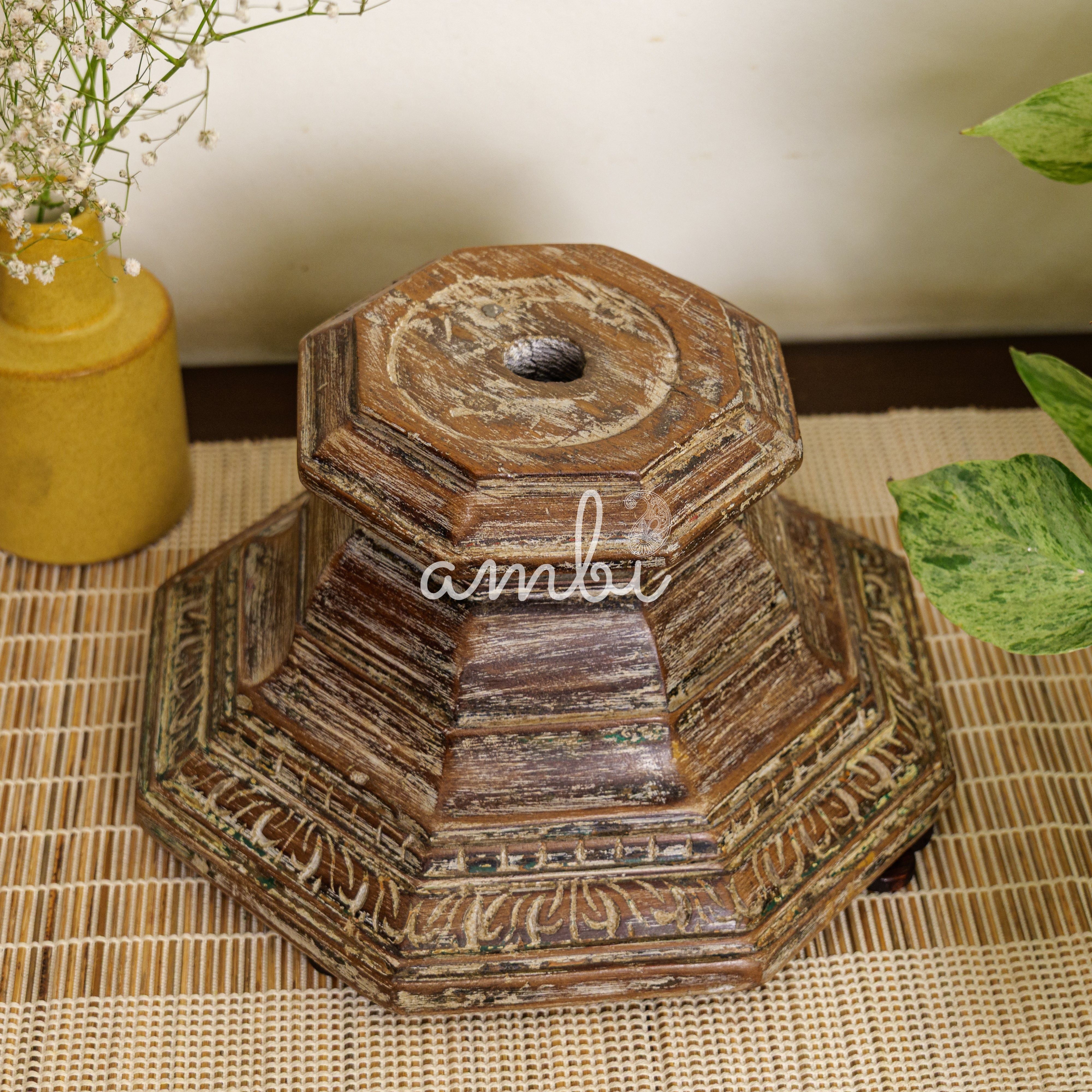 Vintage Candle Stand - Pillar Base