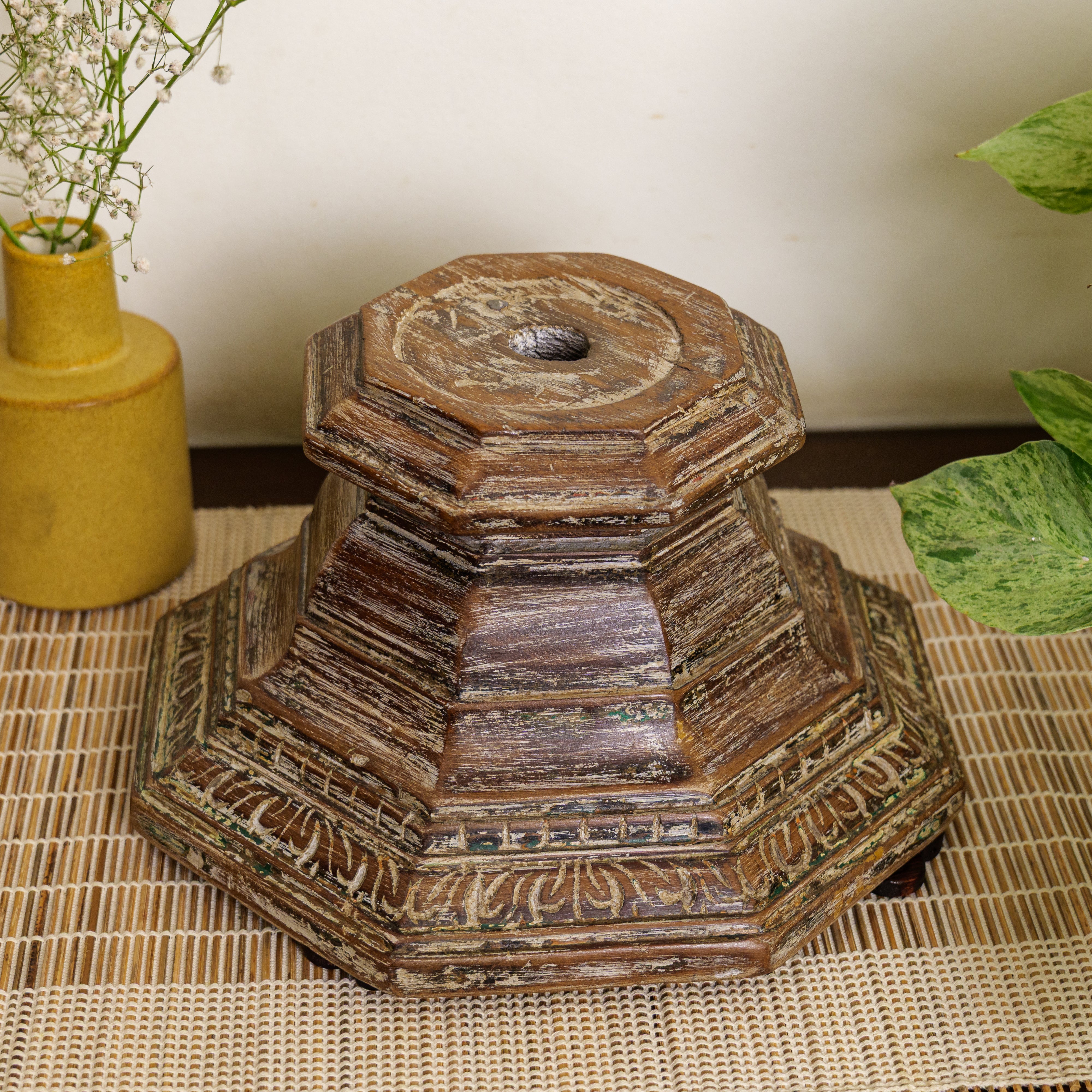 Vintage Candle Stand - Pillar Base