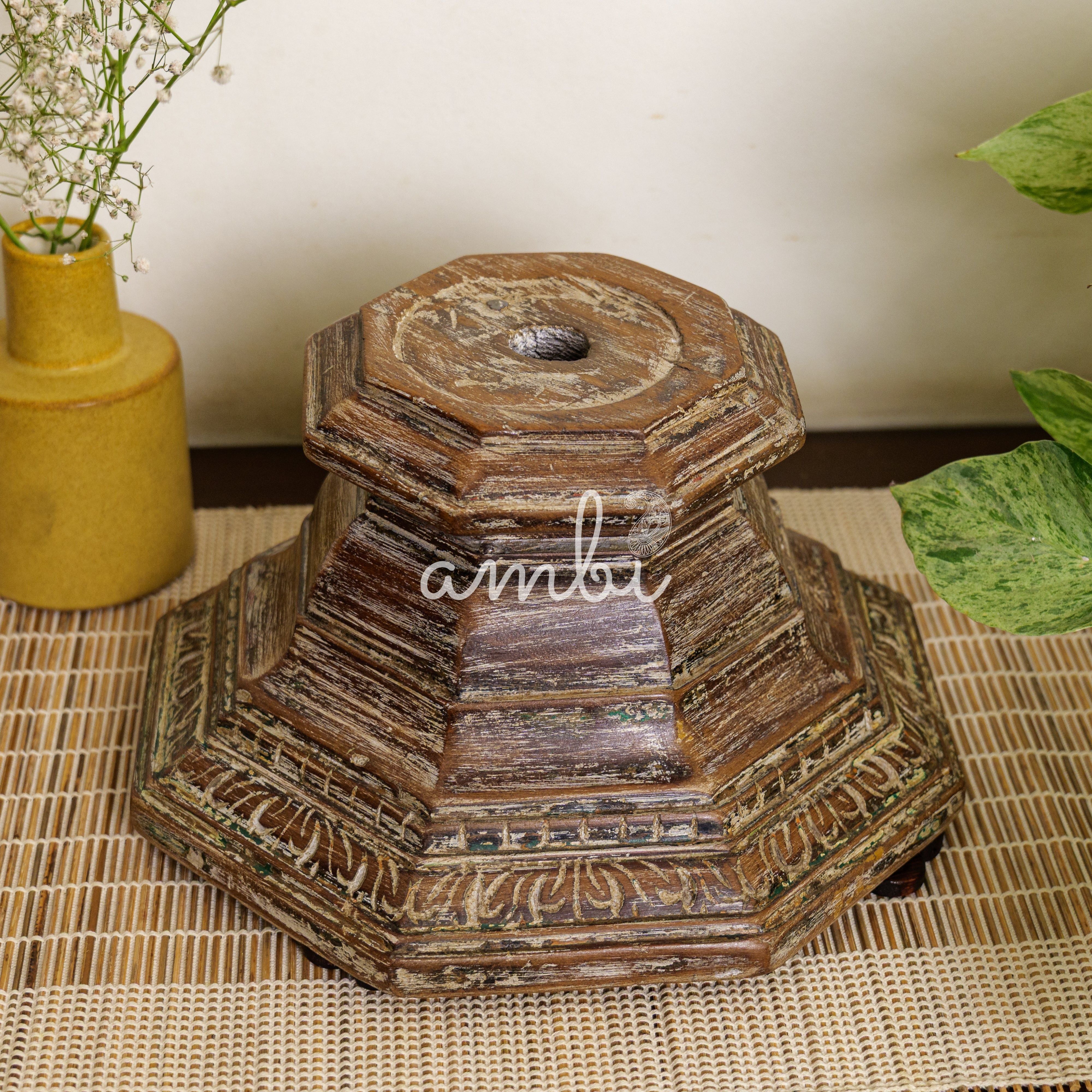 Vintage Candle Stand - Pillar Base