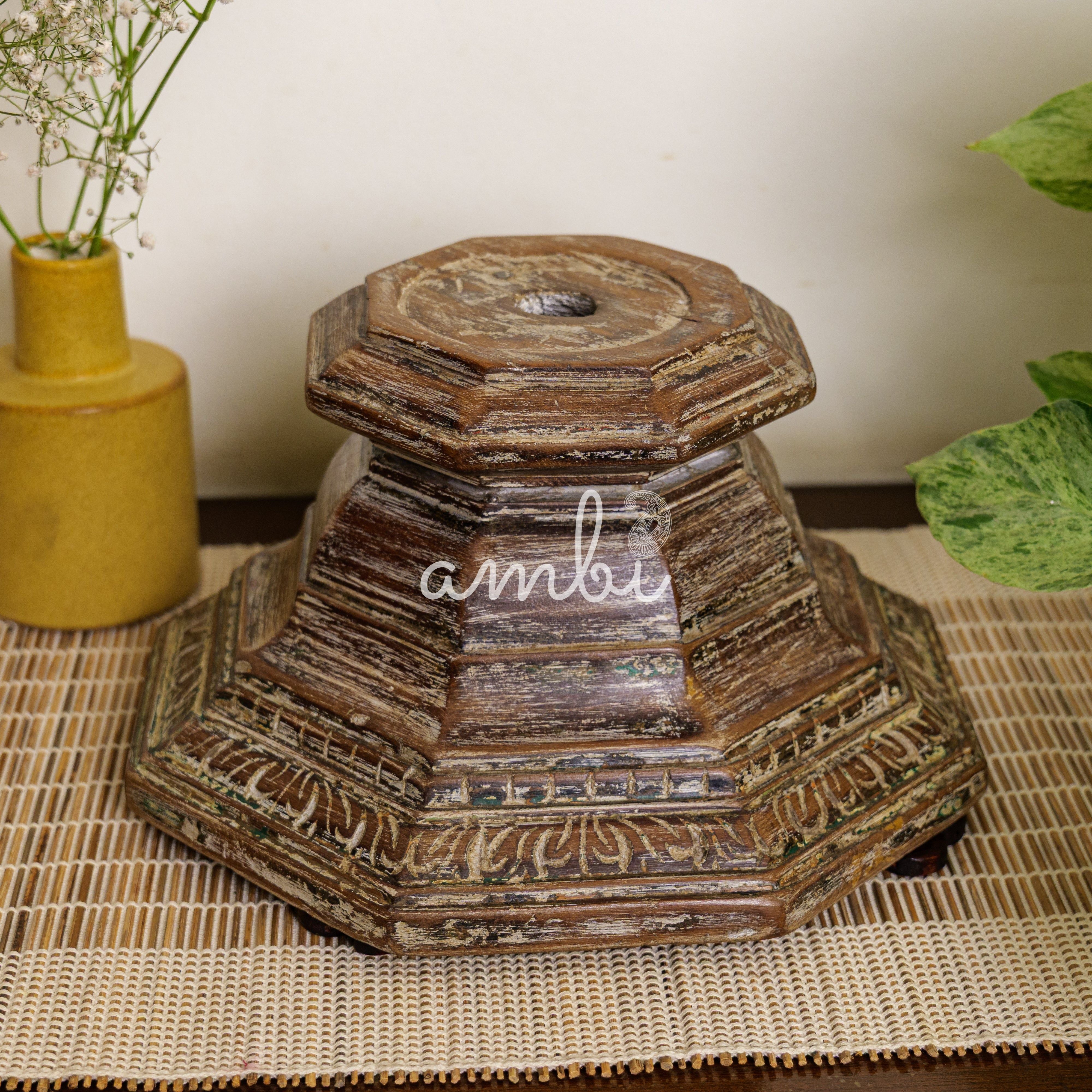 Vintage Candle Stand - Pillar Base