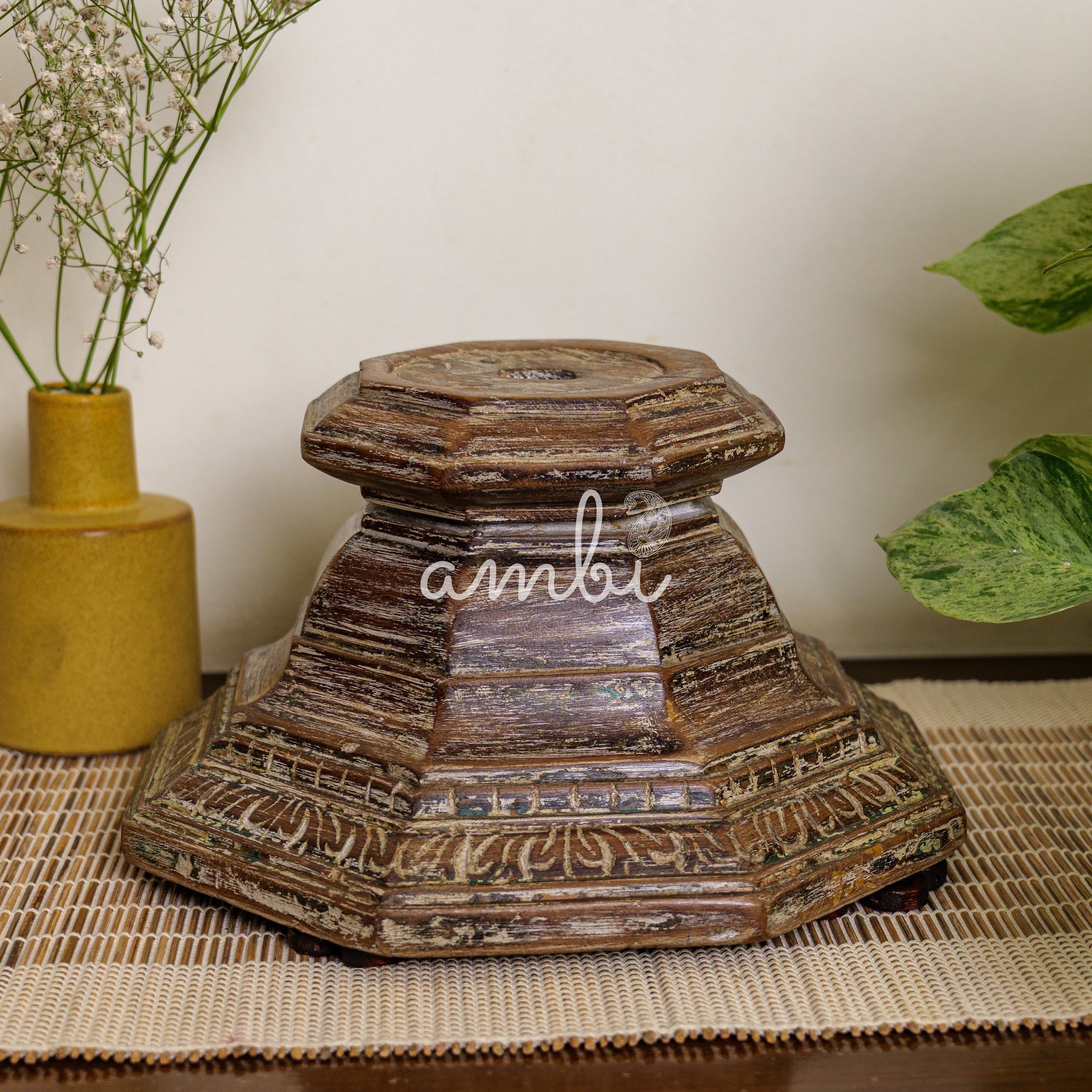 Vintage Candle Stand - Pillar Base