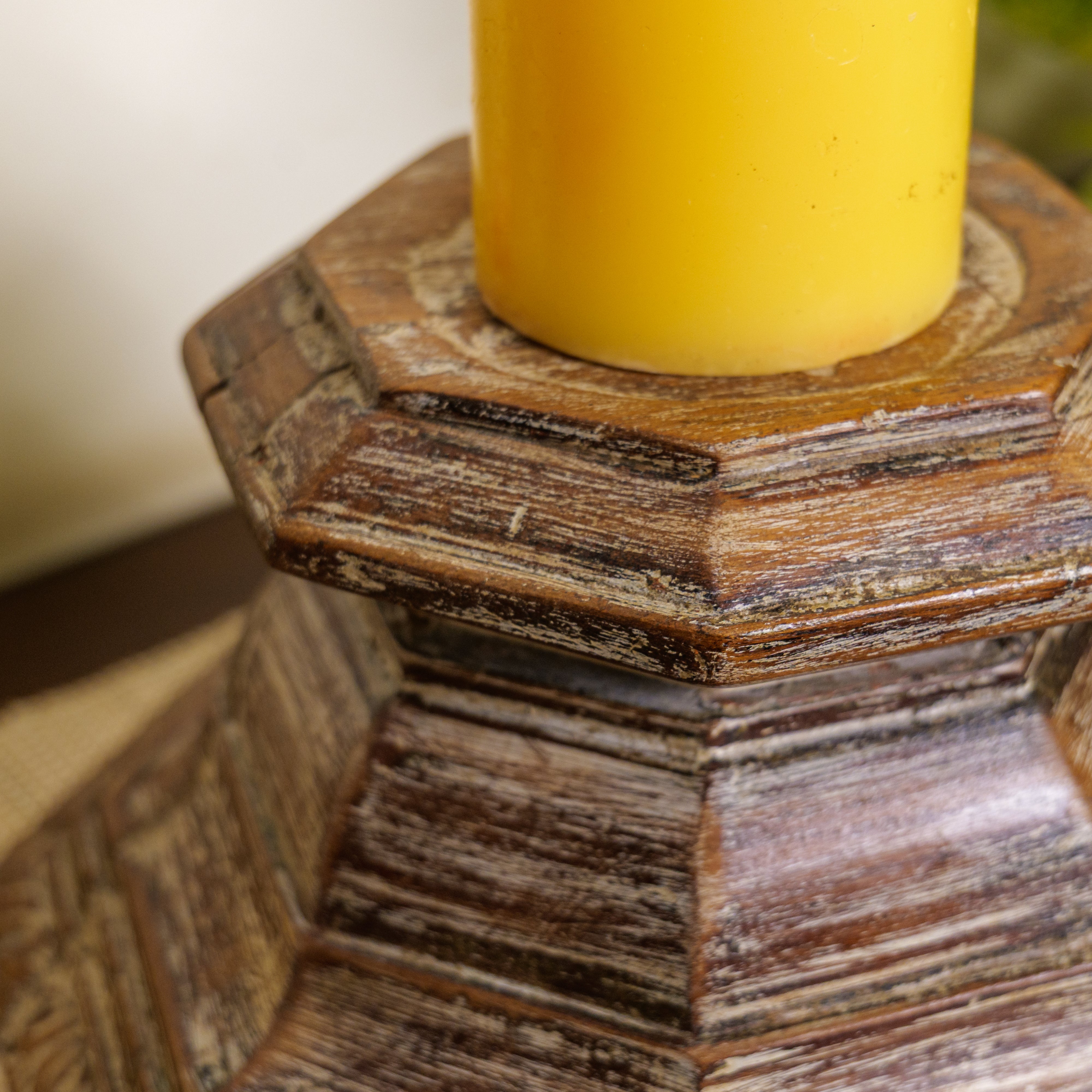 Vintage Candle Stand - Pillar Base