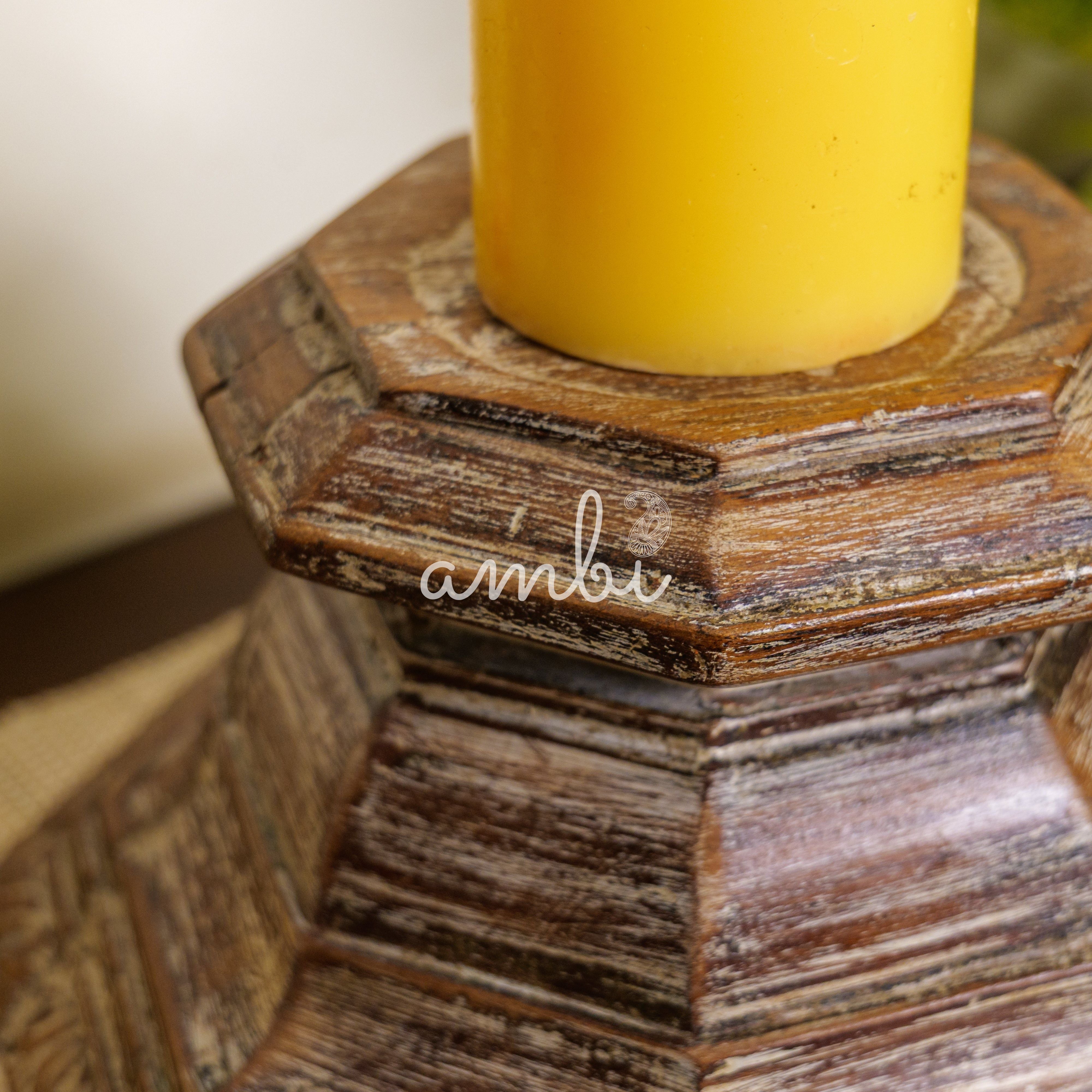 Vintage Candle Stand - Pillar Base