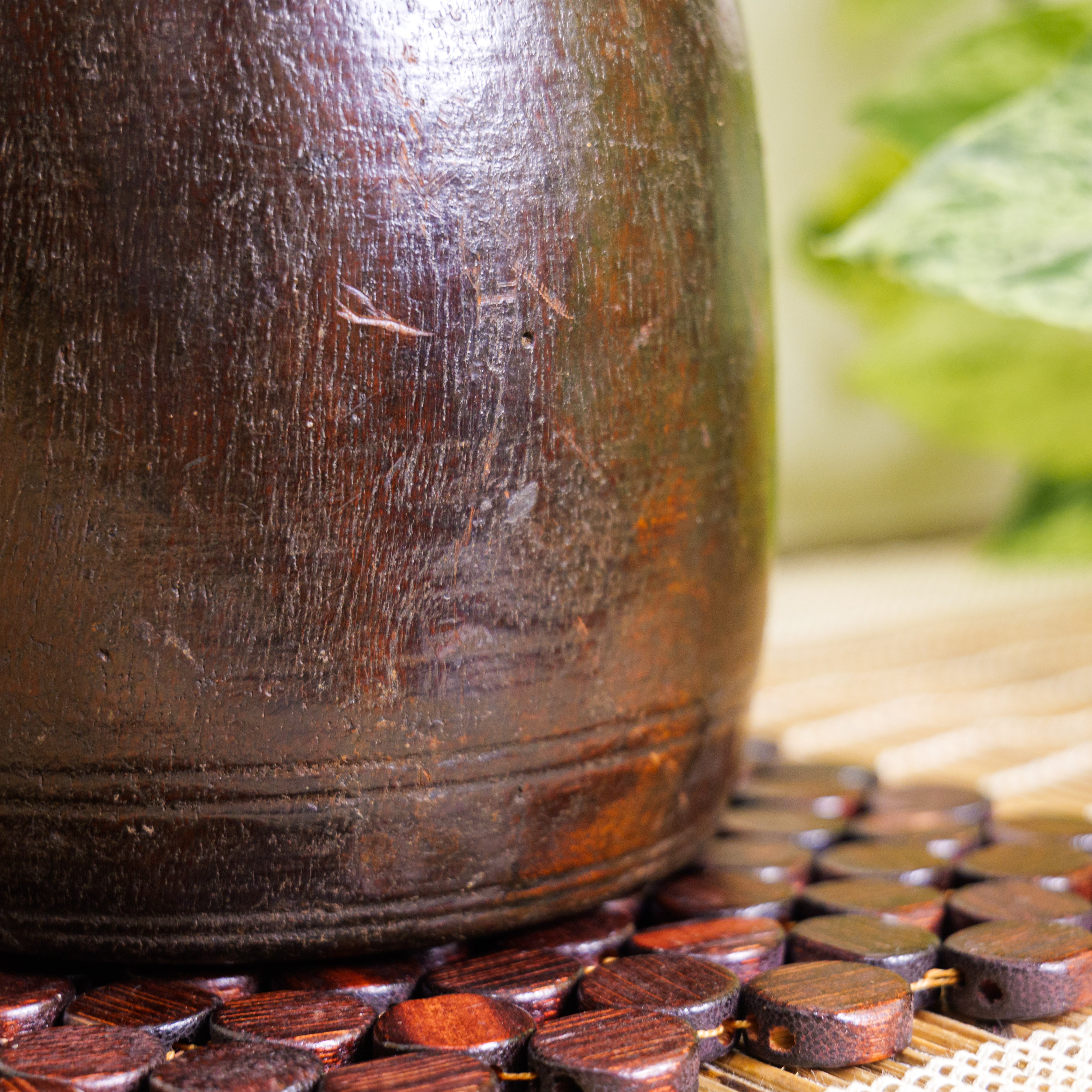 Wooden Vintage Planter / Vase / Pot
