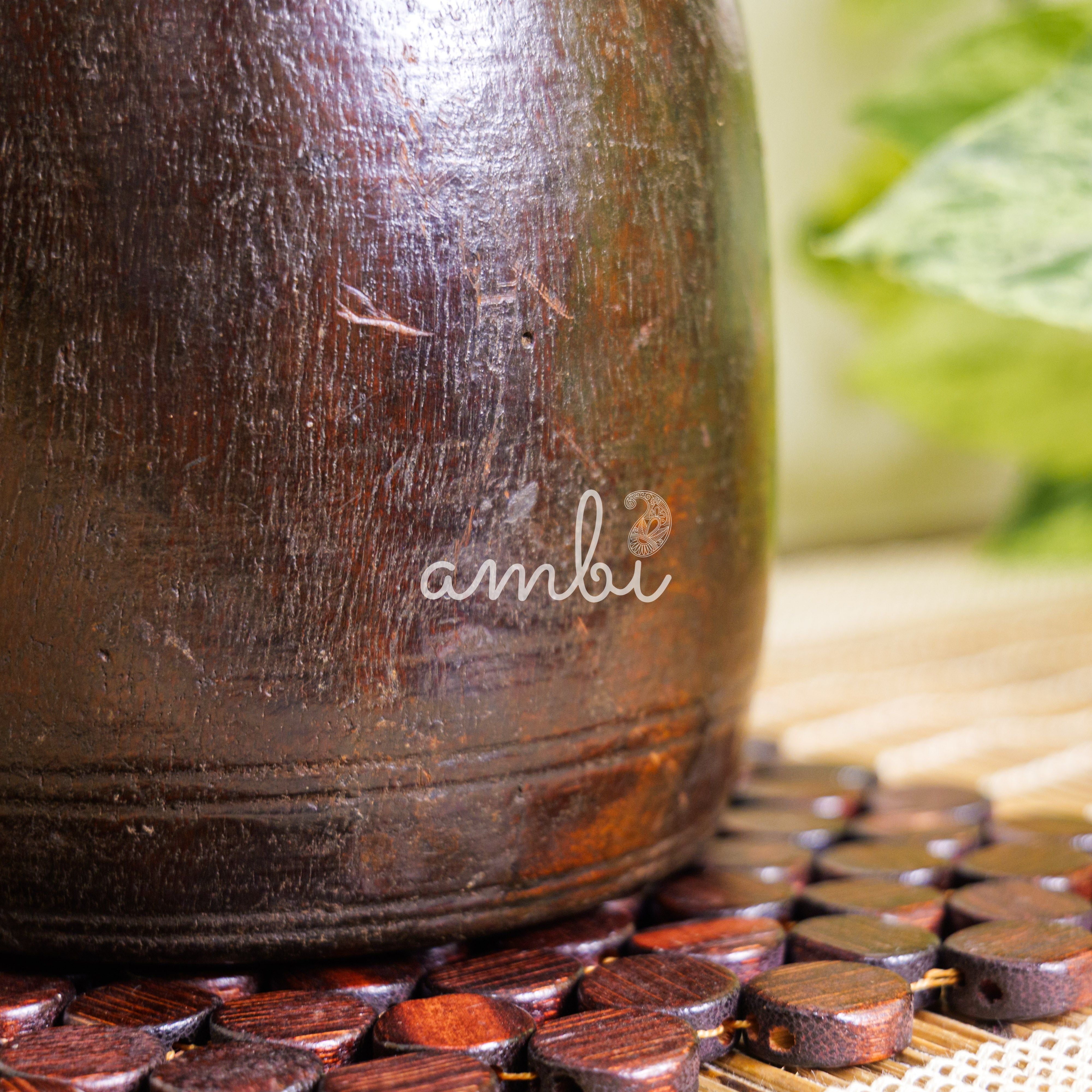 Wooden Vintage Planter / Vase / Pot