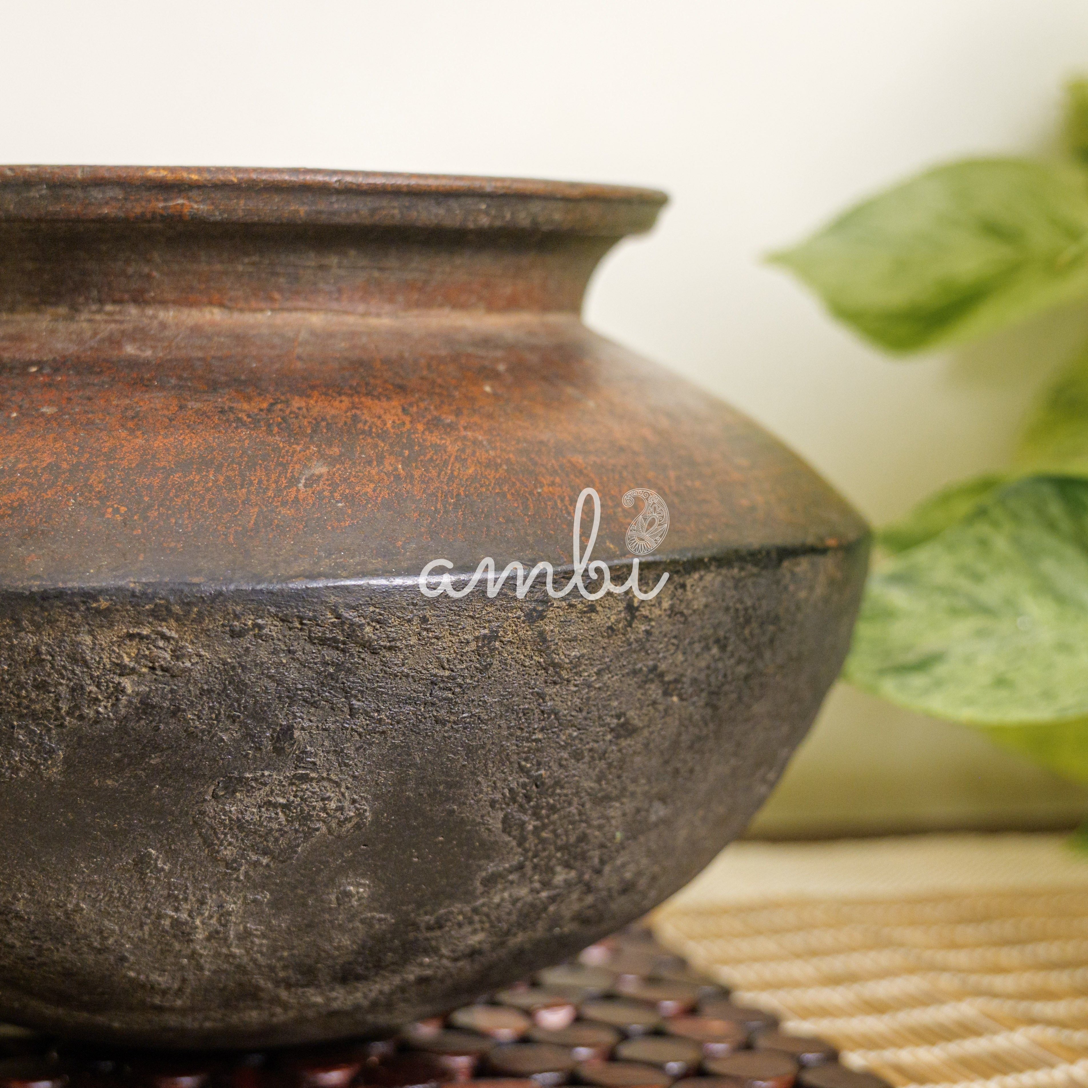 Wooden Vintage Planter / Pot / Vase / Matka