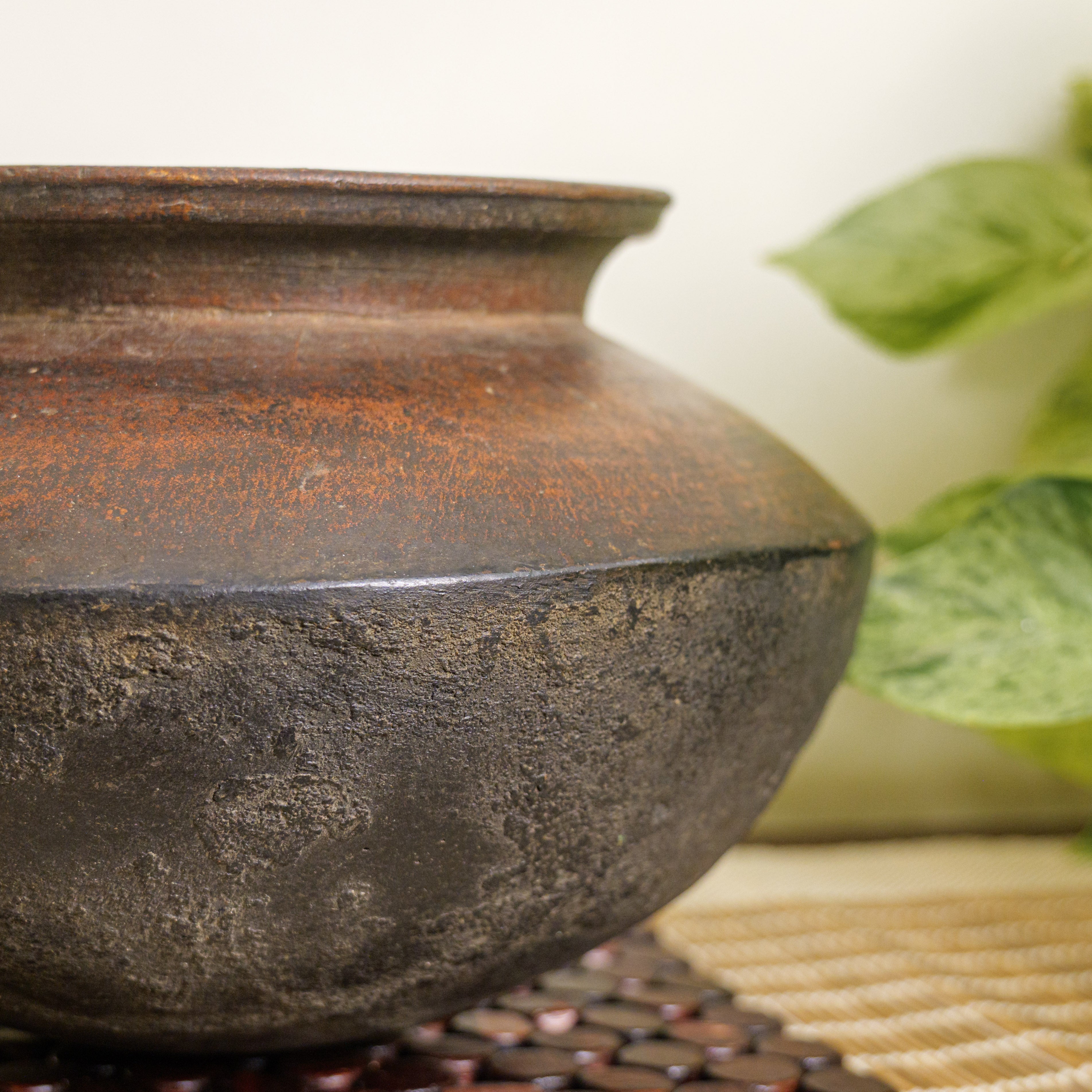 Wooden Vintage Planter / Pot / Vase / Matka