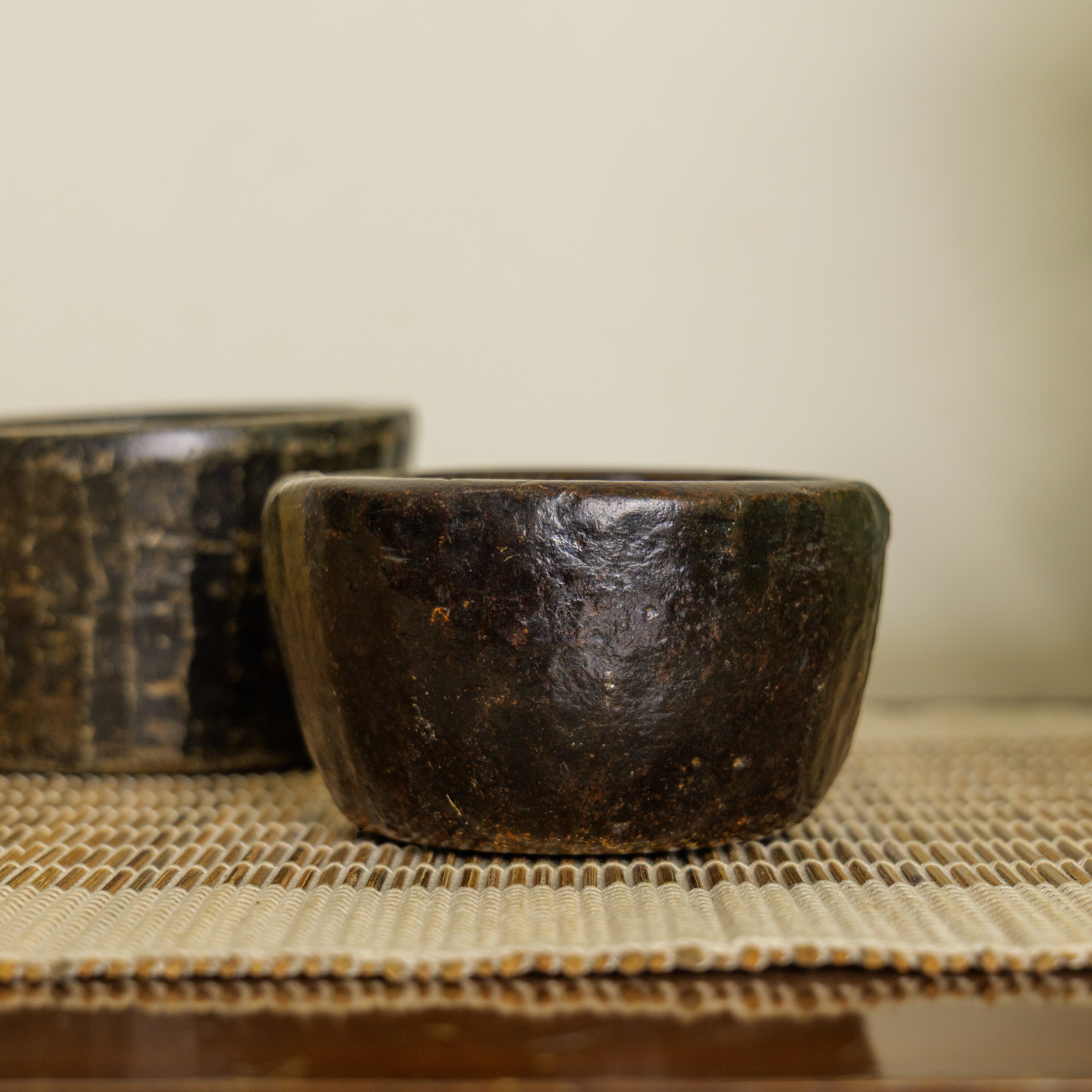 Vintage Wooden Bowls - Set of 2