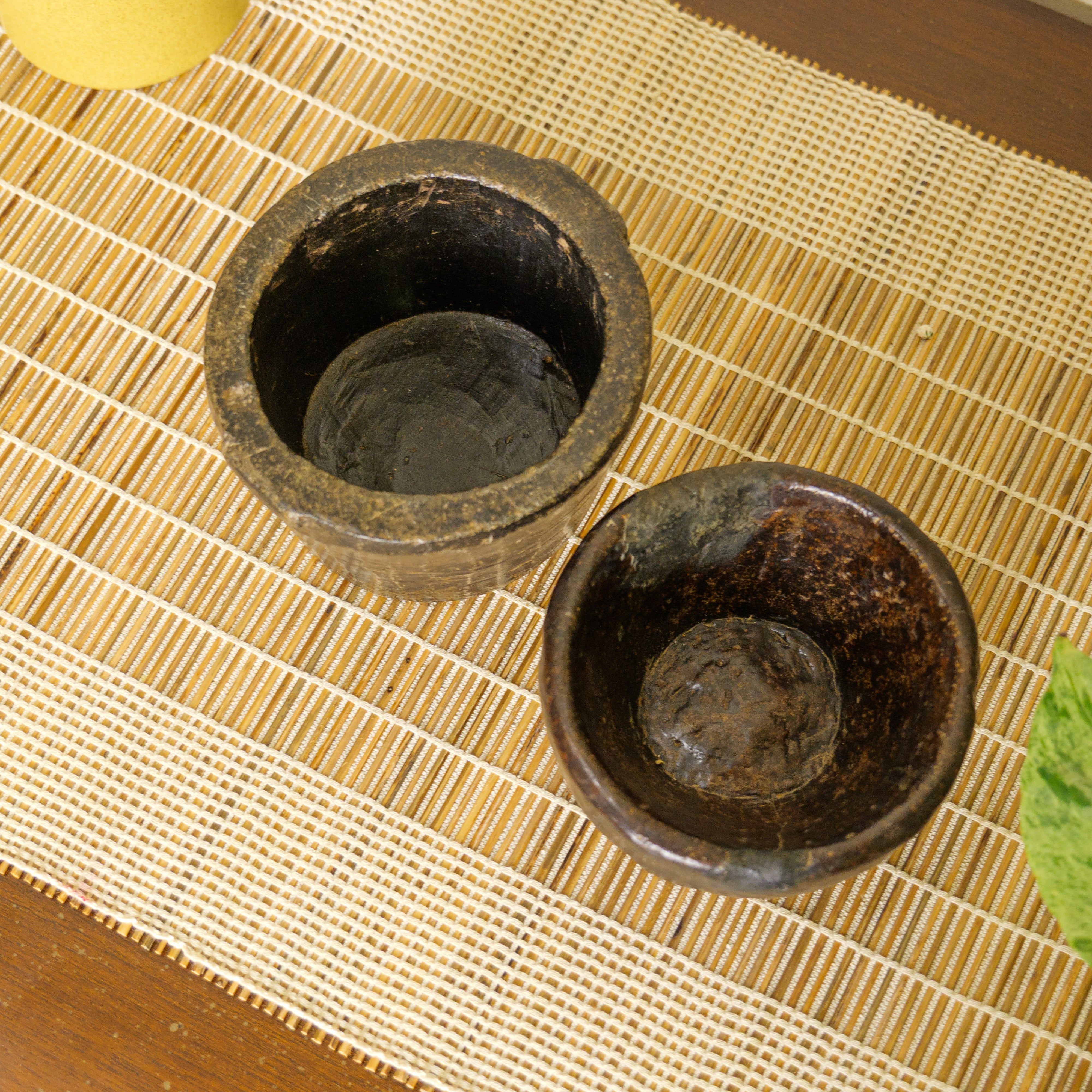 Vintage Wooden Bowls - Set of 2