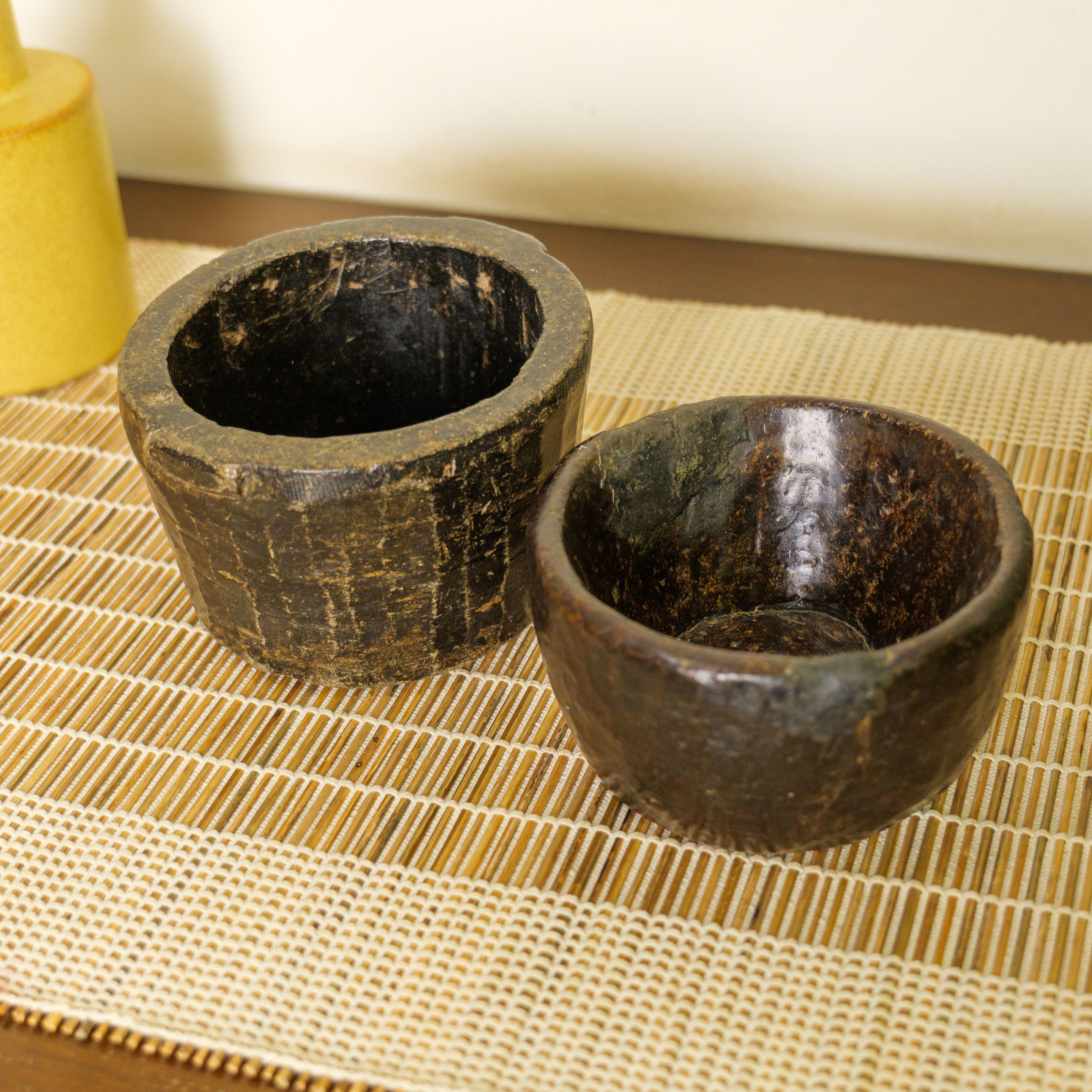 Vintage Wooden Bowls - Set of 2