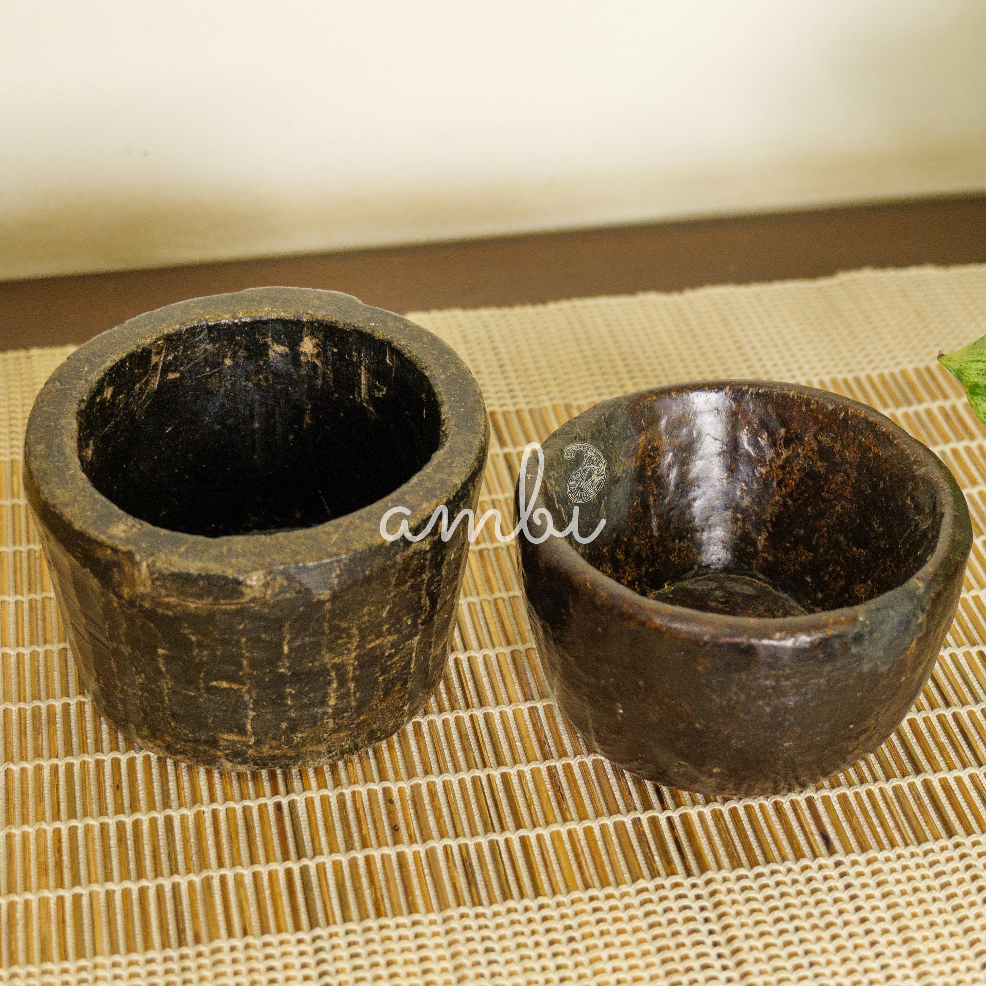 Vintage Wooden Bowls - Set of 2