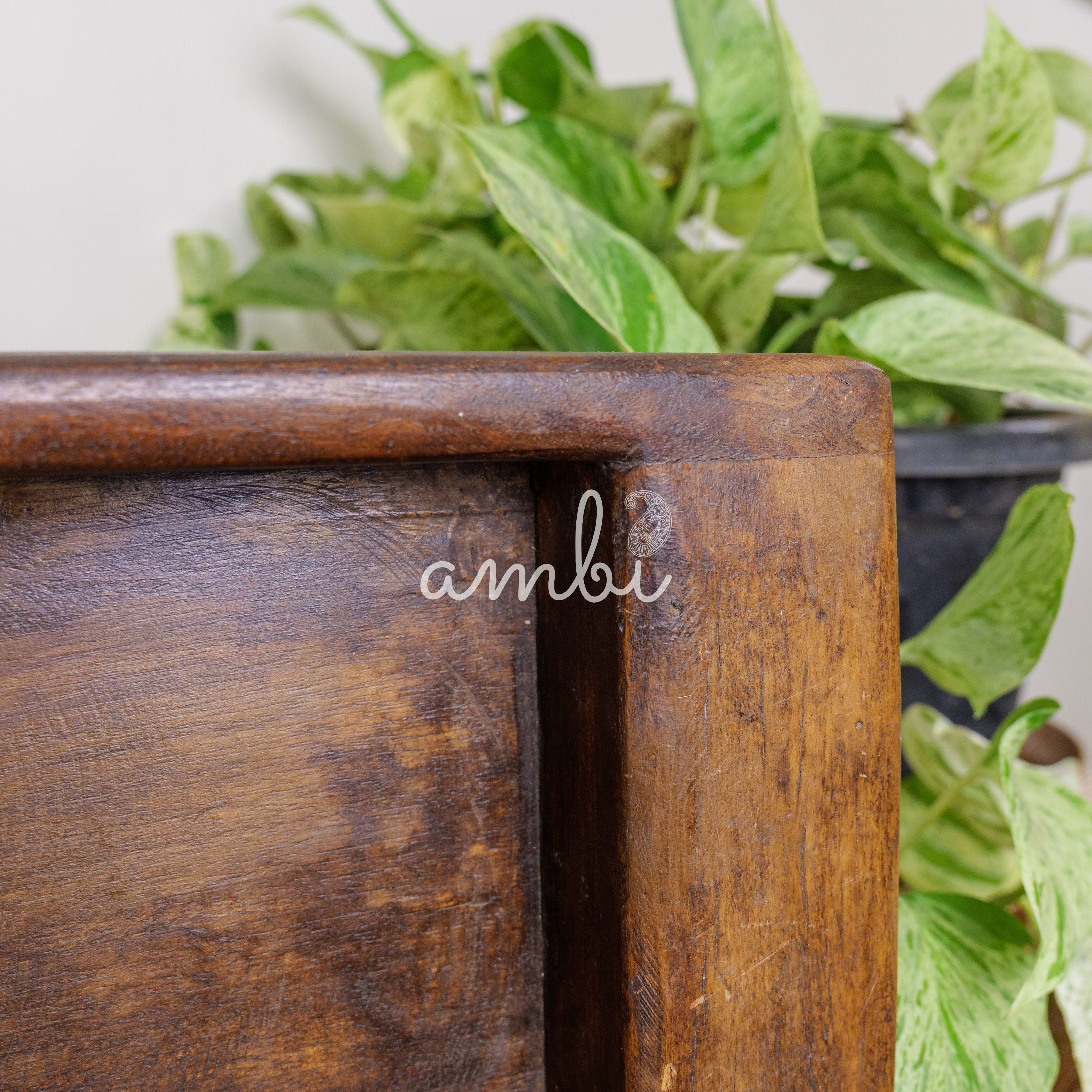 Long - Vintage Wooden Tray / Planter / Table Decor / Fruit Basket