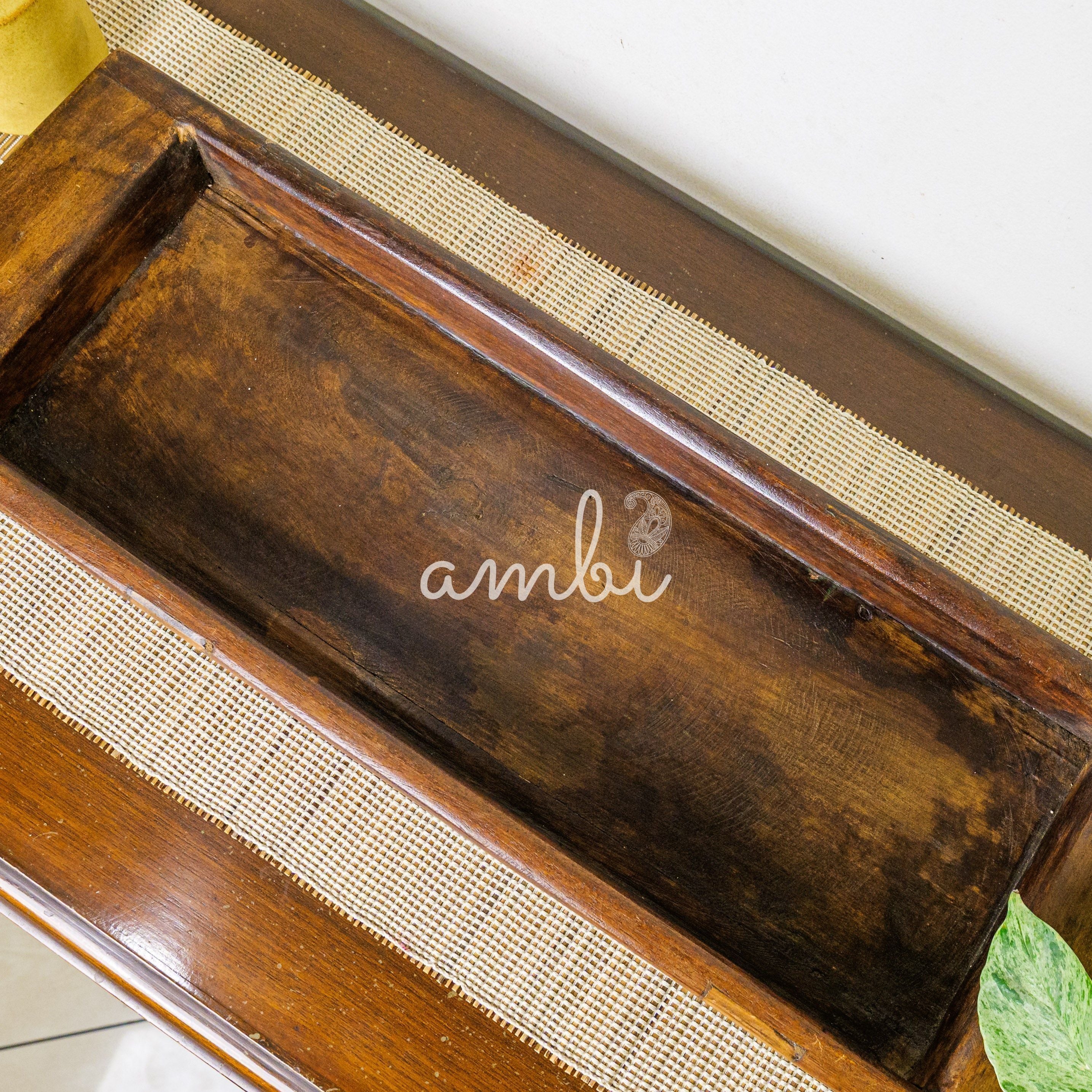 Long - Vintage Wooden Tray / Planter / Table Decor / Fruit Basket